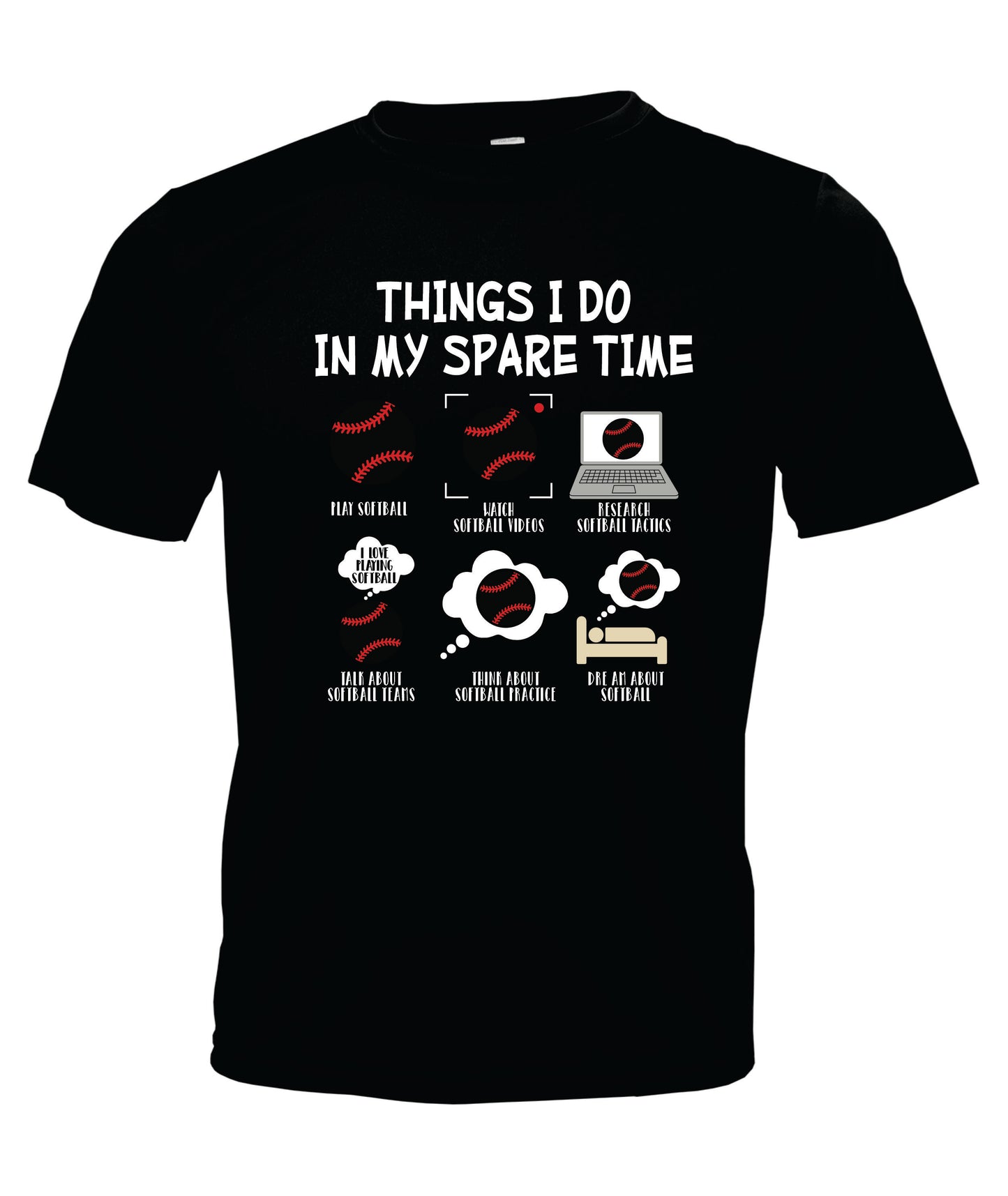 Things I Do Spare Time Short Sleeve Dri-fit T-Shirt