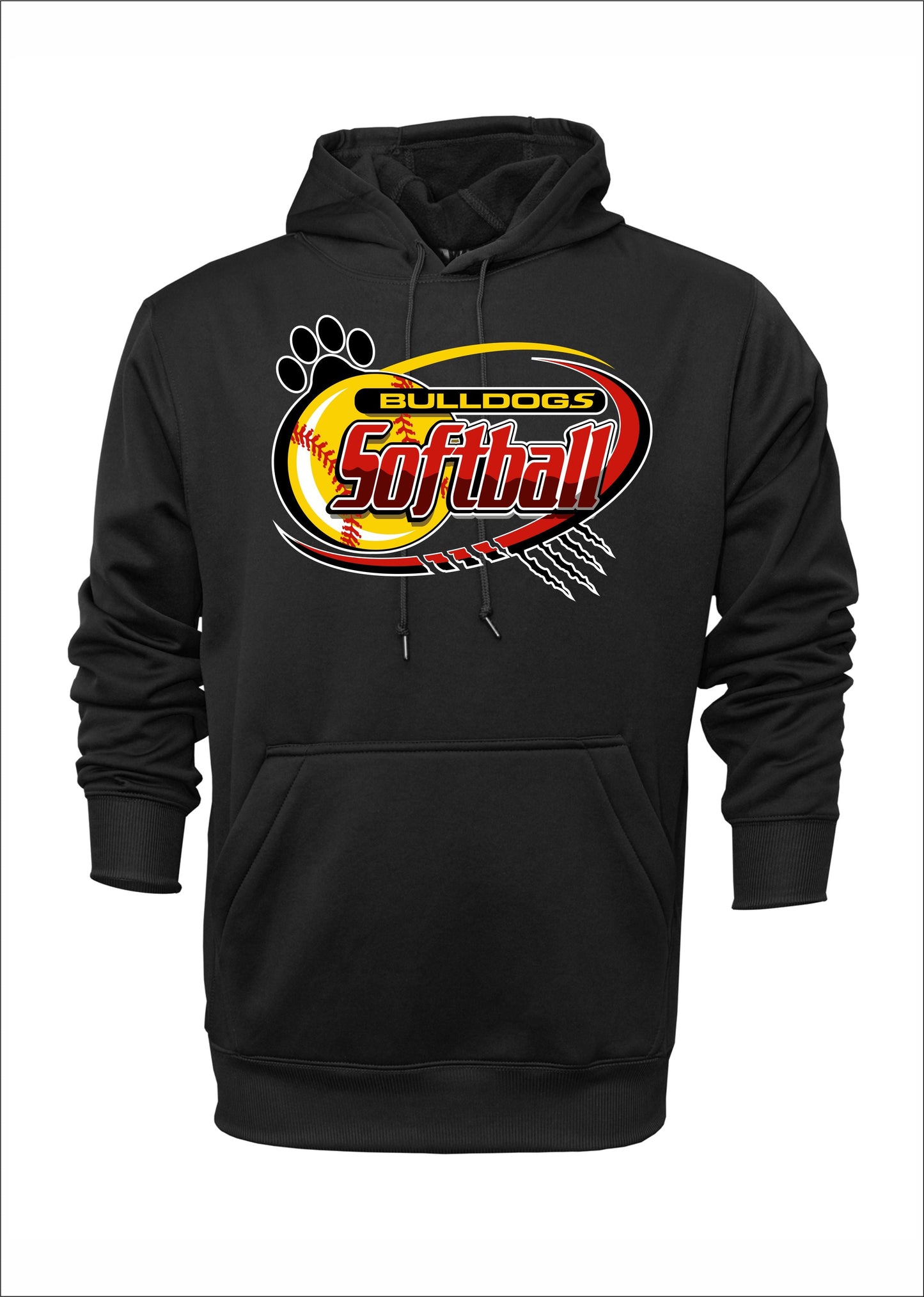 BULLDOG SOFTBALL POLYESTER HOODIE