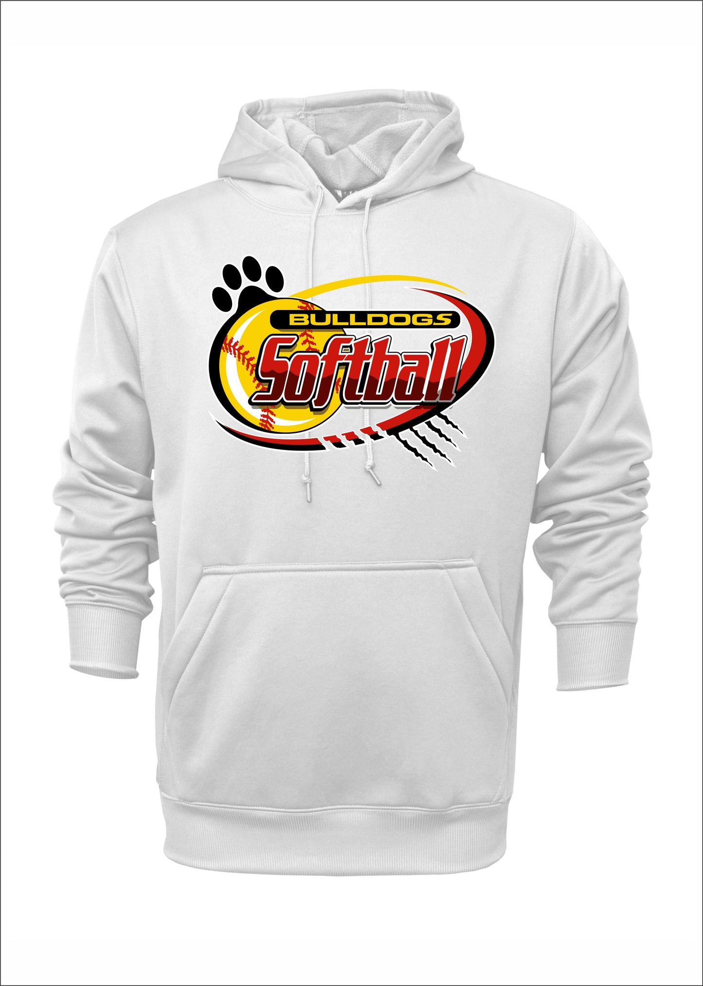 BULLDOG SOFTBALL POLYESTER HOODIE