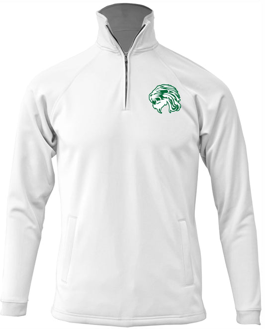 Spring Baseball Embroidered Lion 1/4 Zip-Up Jacket