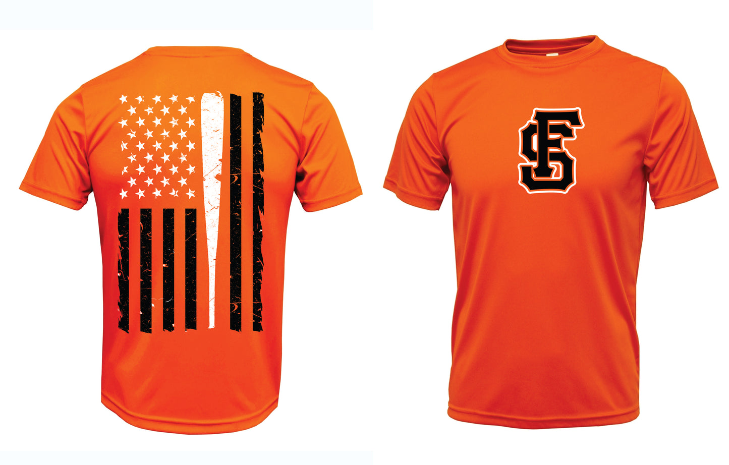 4Seam Baseball Flag Short Sleeve Dri-Fit T-Shirt