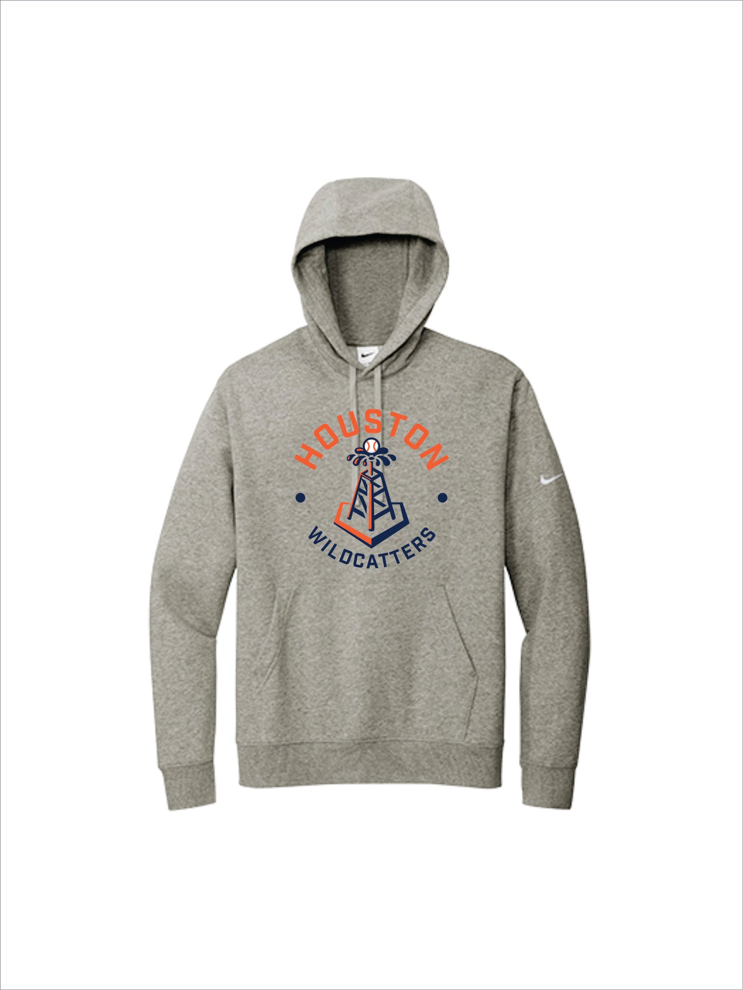 Nike Club Fleece Pull-Over Hoodie with Screen Printed Logo