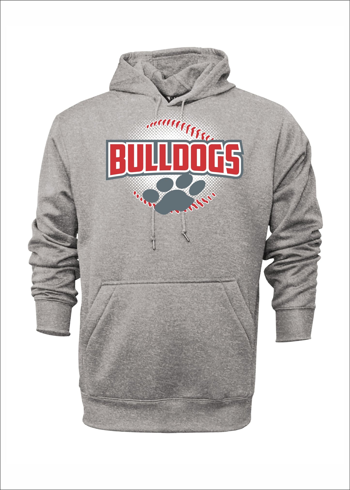 BULLDOGS PAW LOGO POLYESTHER HOODIE