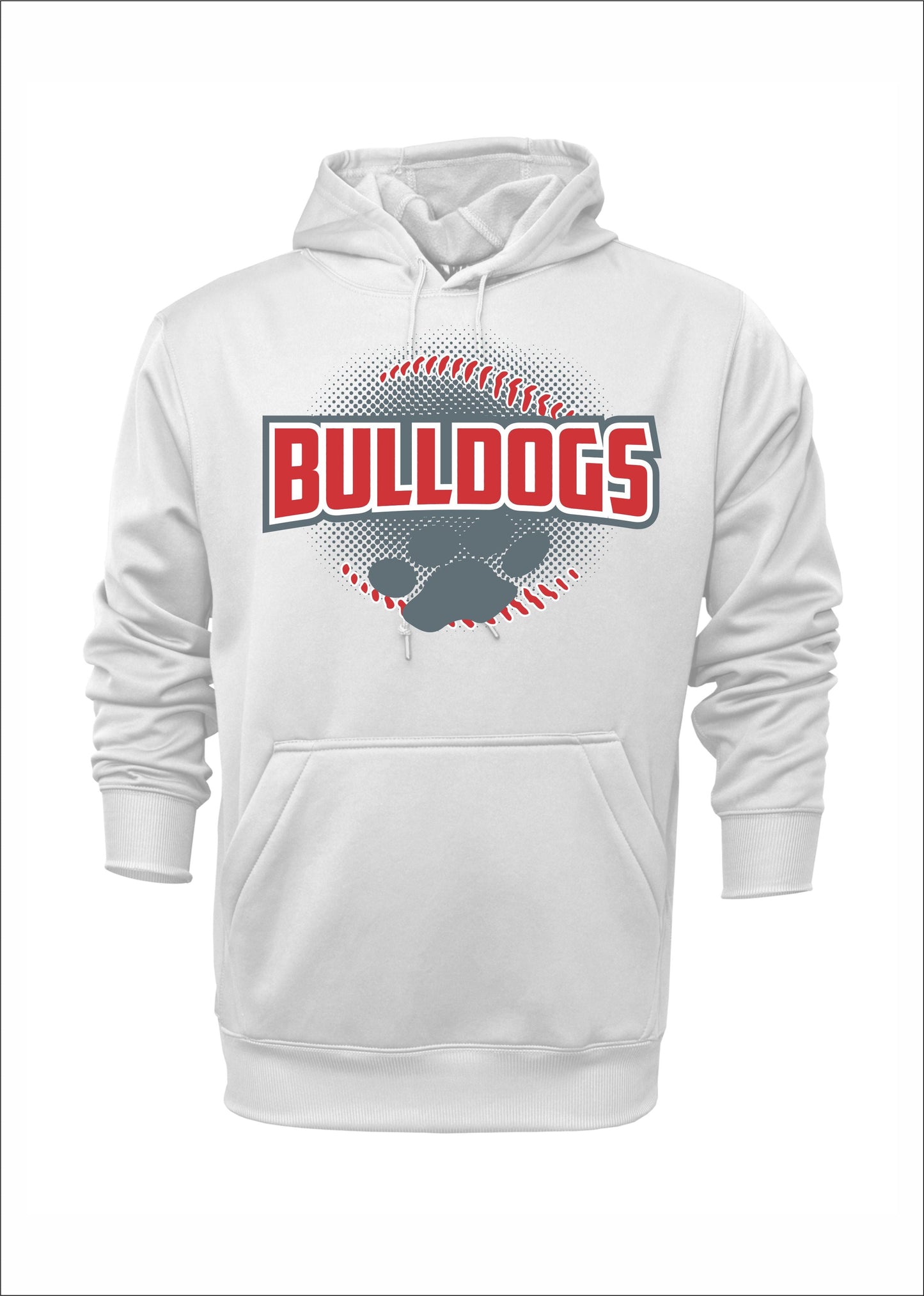 BULLDOGS PAW LOGO POLYESTHER HOODIE