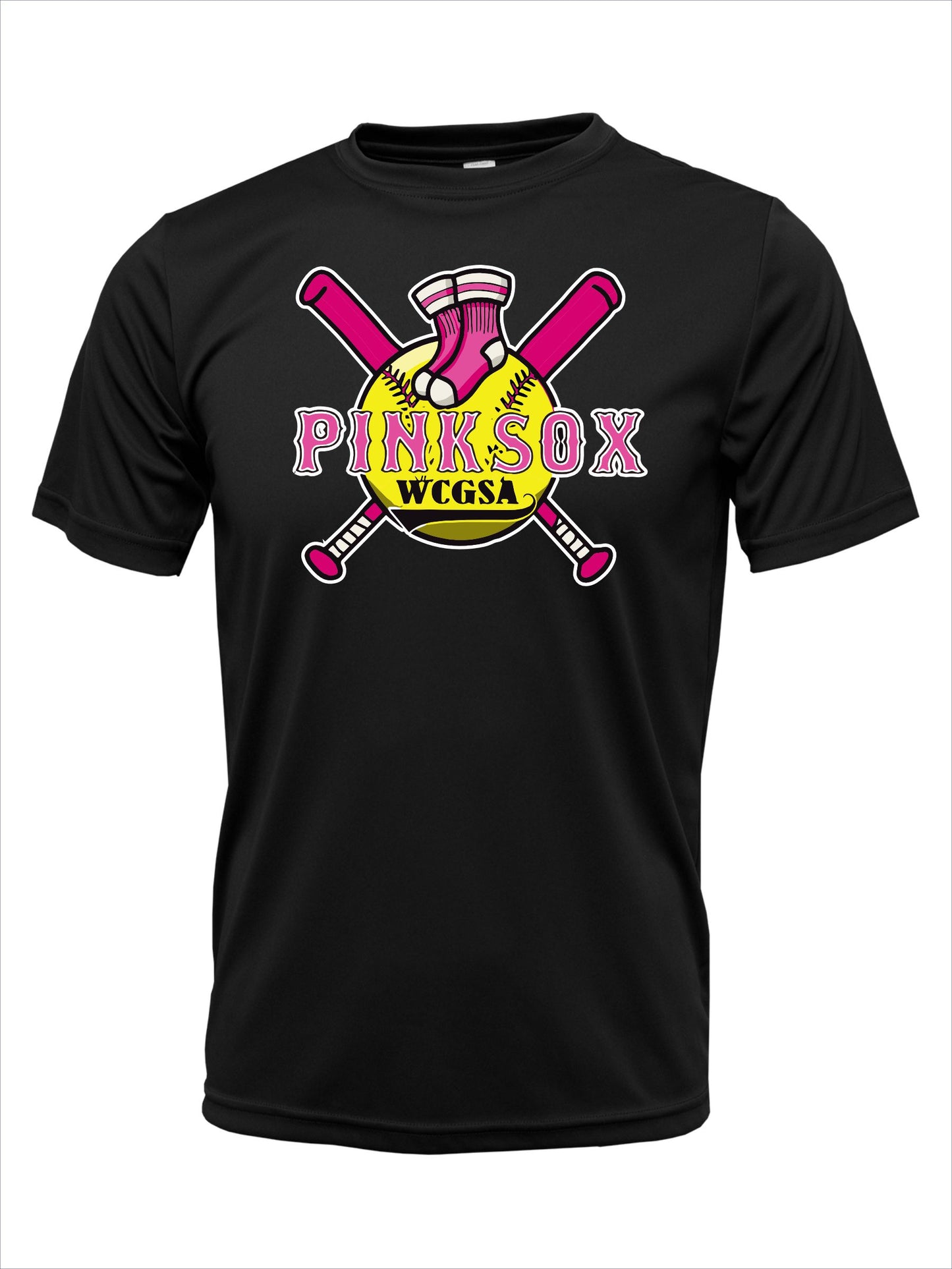 Pink Sox Cotton T-shirt w/ Name