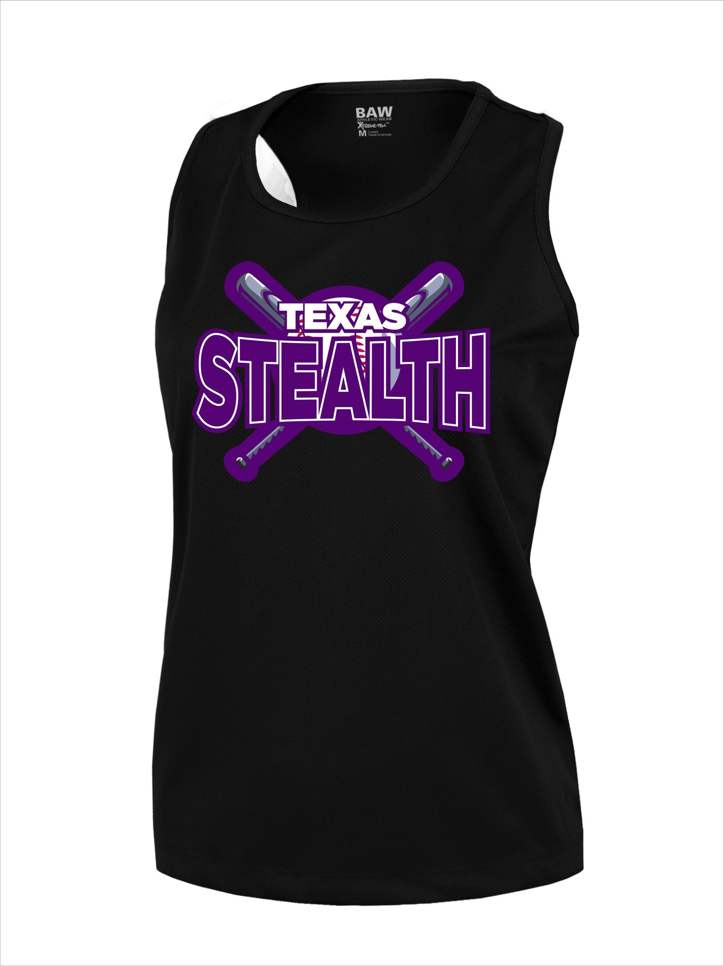 Texas Bat Stealth Women's Racerback Tank