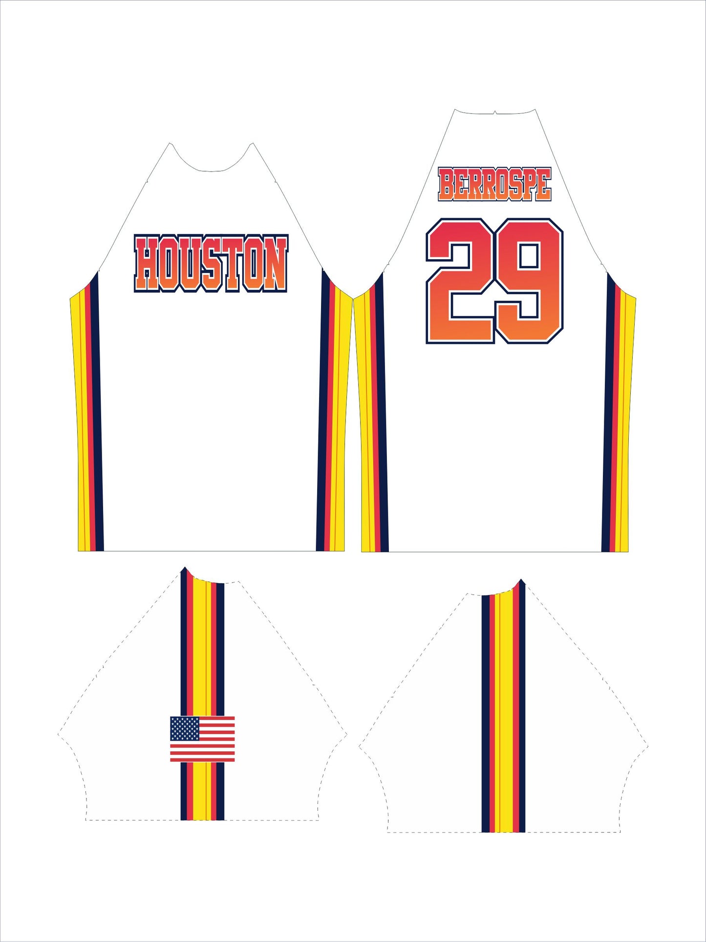 White Raglan Jersey