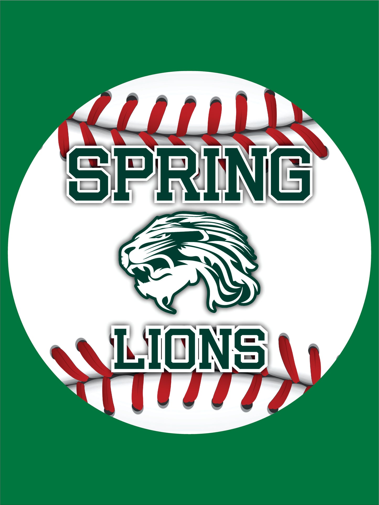 Spring Lions Baseball Yard Signs