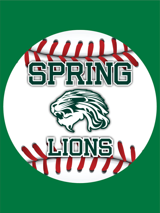 Spring Lions Baseball Yard Signs