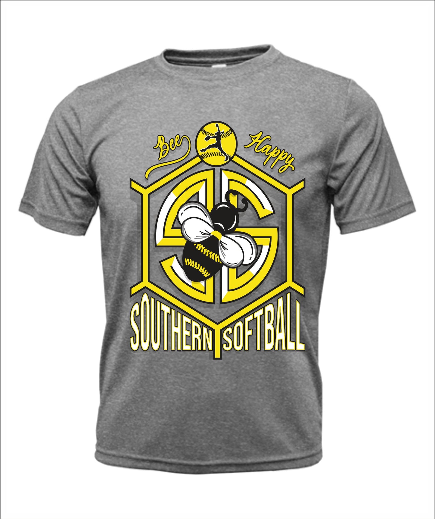 Southern Softball "Bee Happy" Cotton T-Shirt