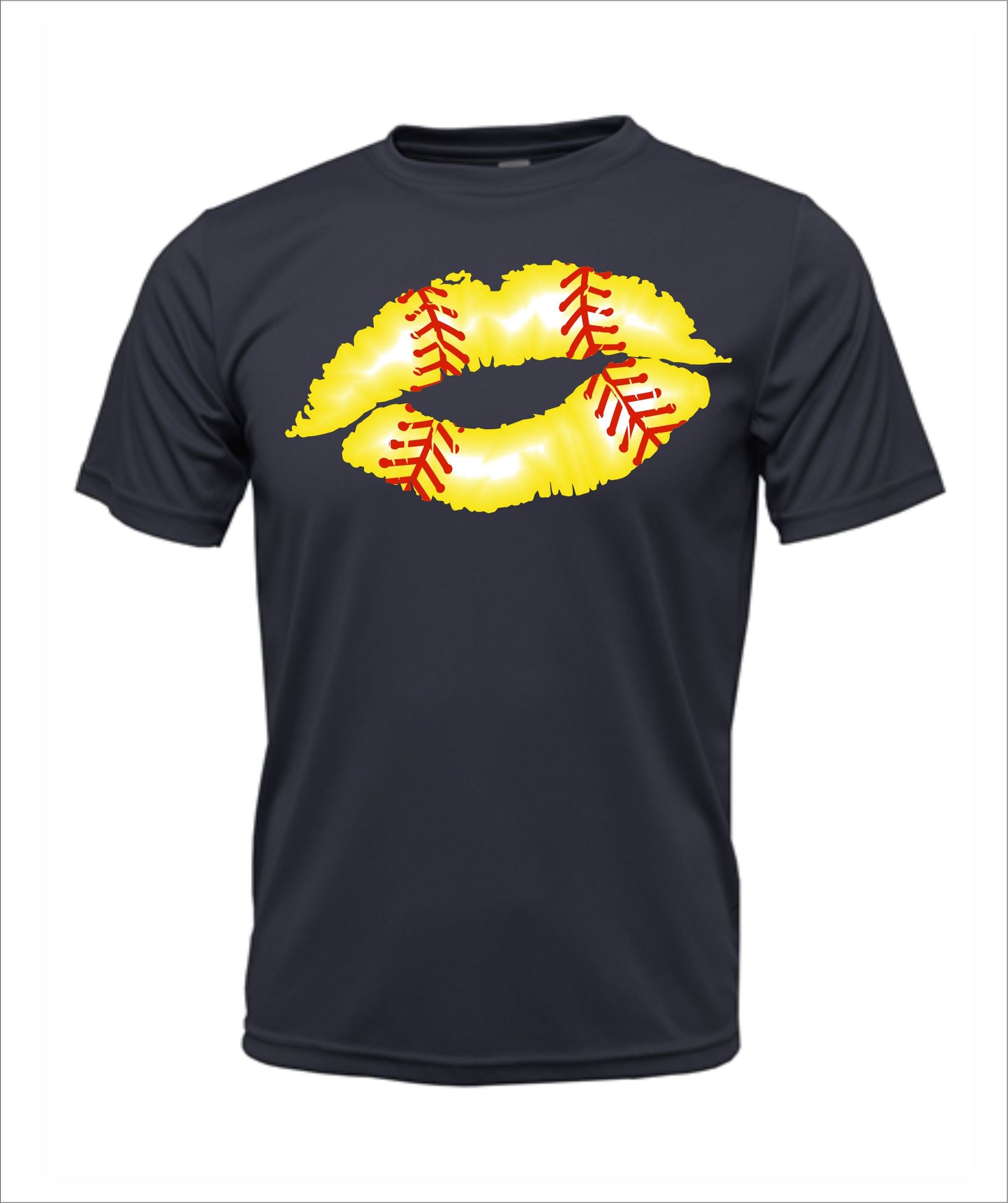 Softball "Kiss" Cotton T-Shirt