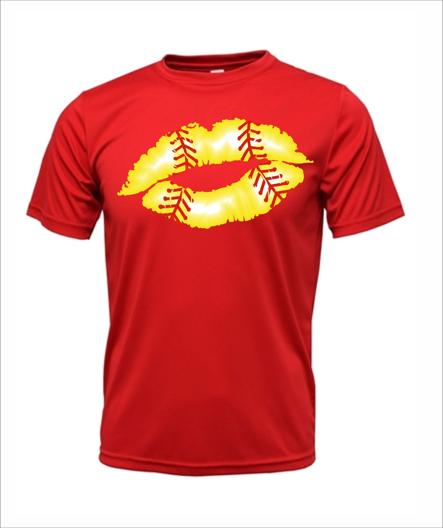Softball "Kiss" Cotton T-Shirt