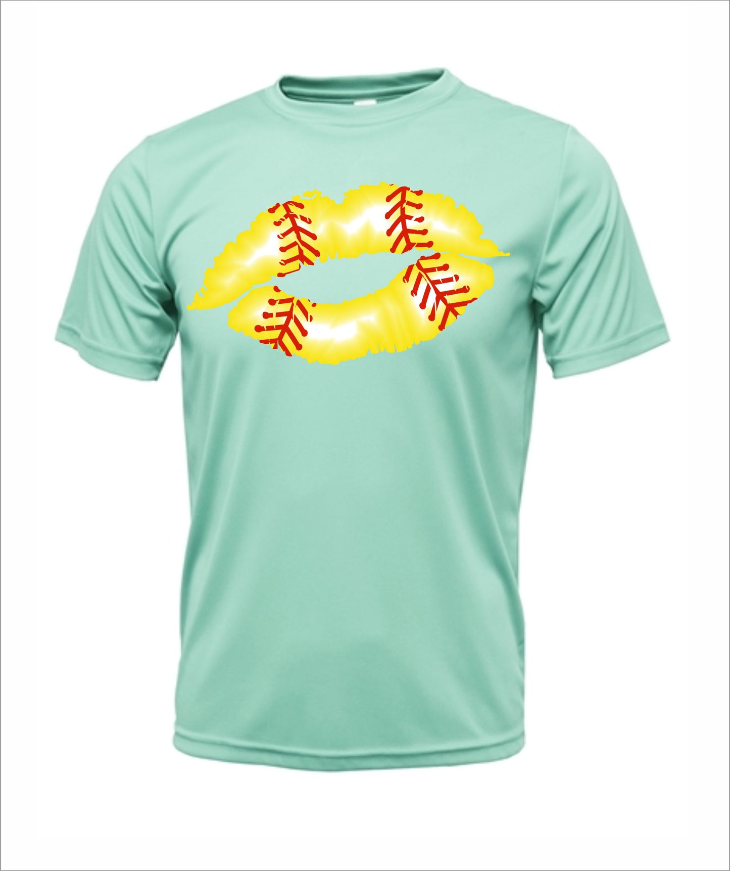 Softball "Kiss" Cotton T-Shirt