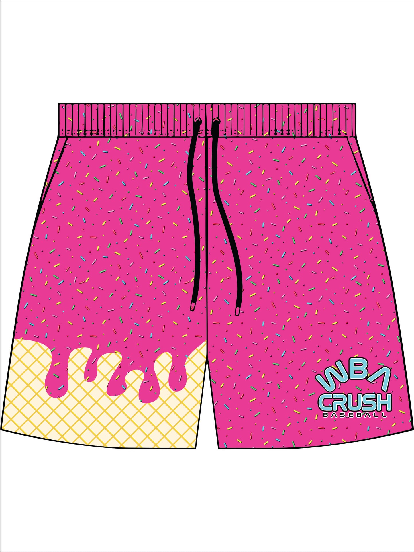 WBA Crush Drip Baseball Drawstring Shorts