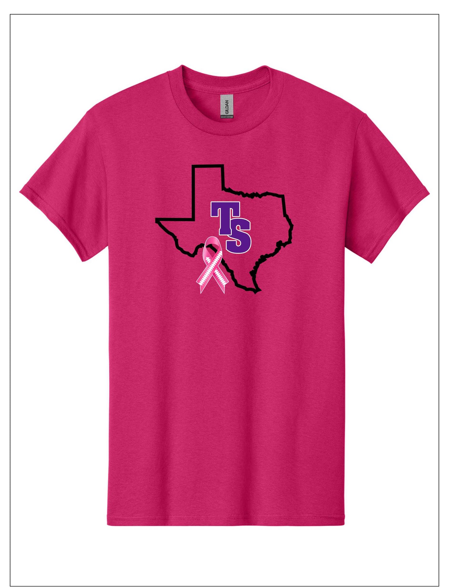 Stealth Texas Map 100% Cotton Cancer Tee