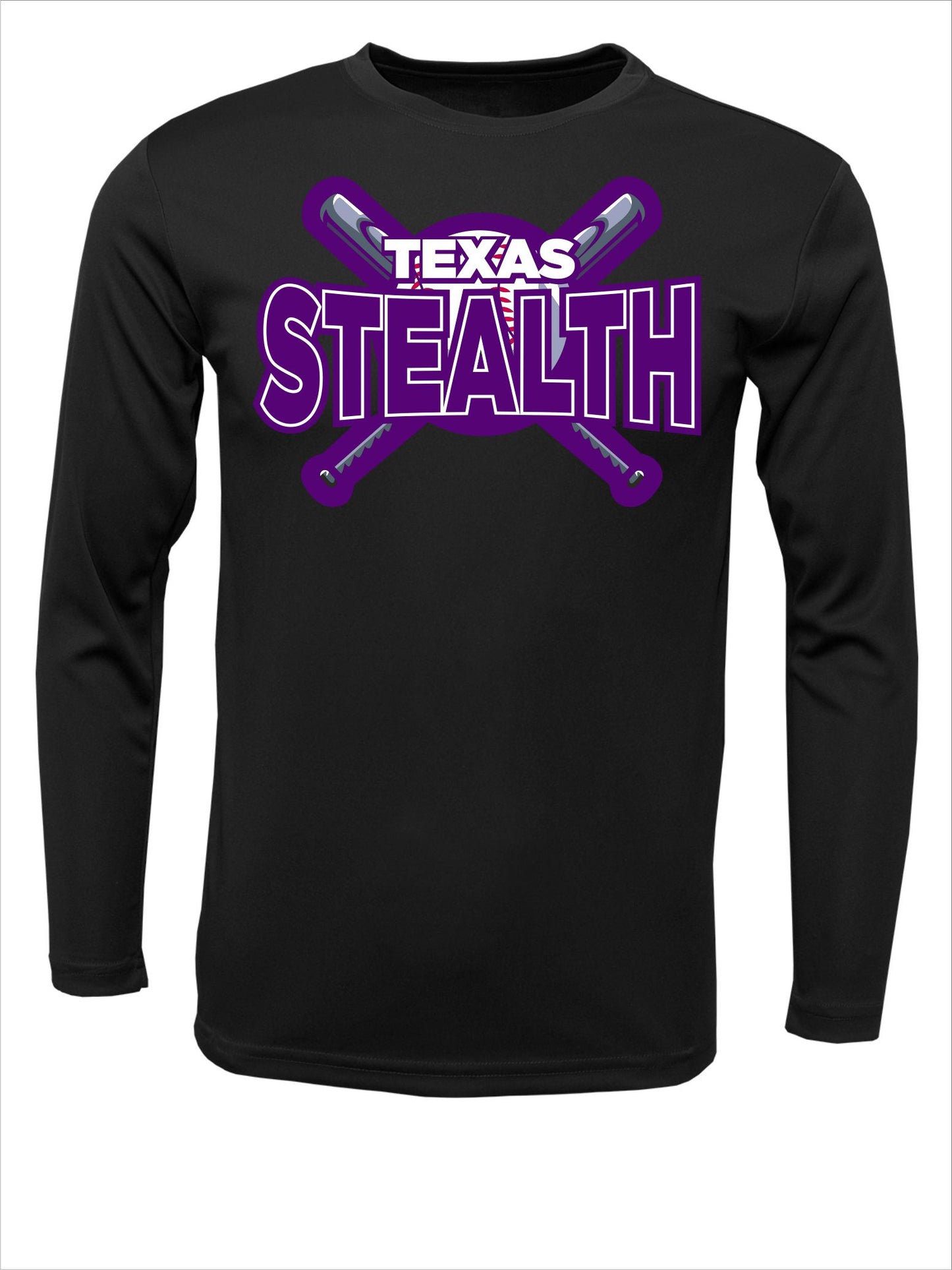 Texas Bat Stealth Dri Fit Long Sleeve T-Shirt
