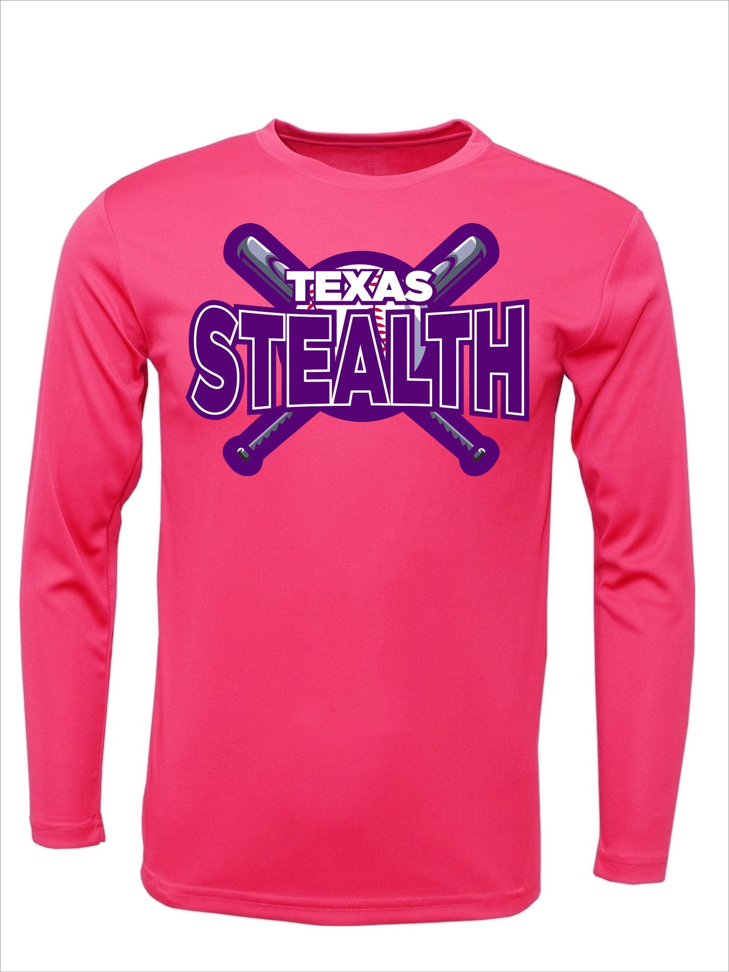 Texas Bat Stealth Dri Fit Long Sleeve T-Shirt