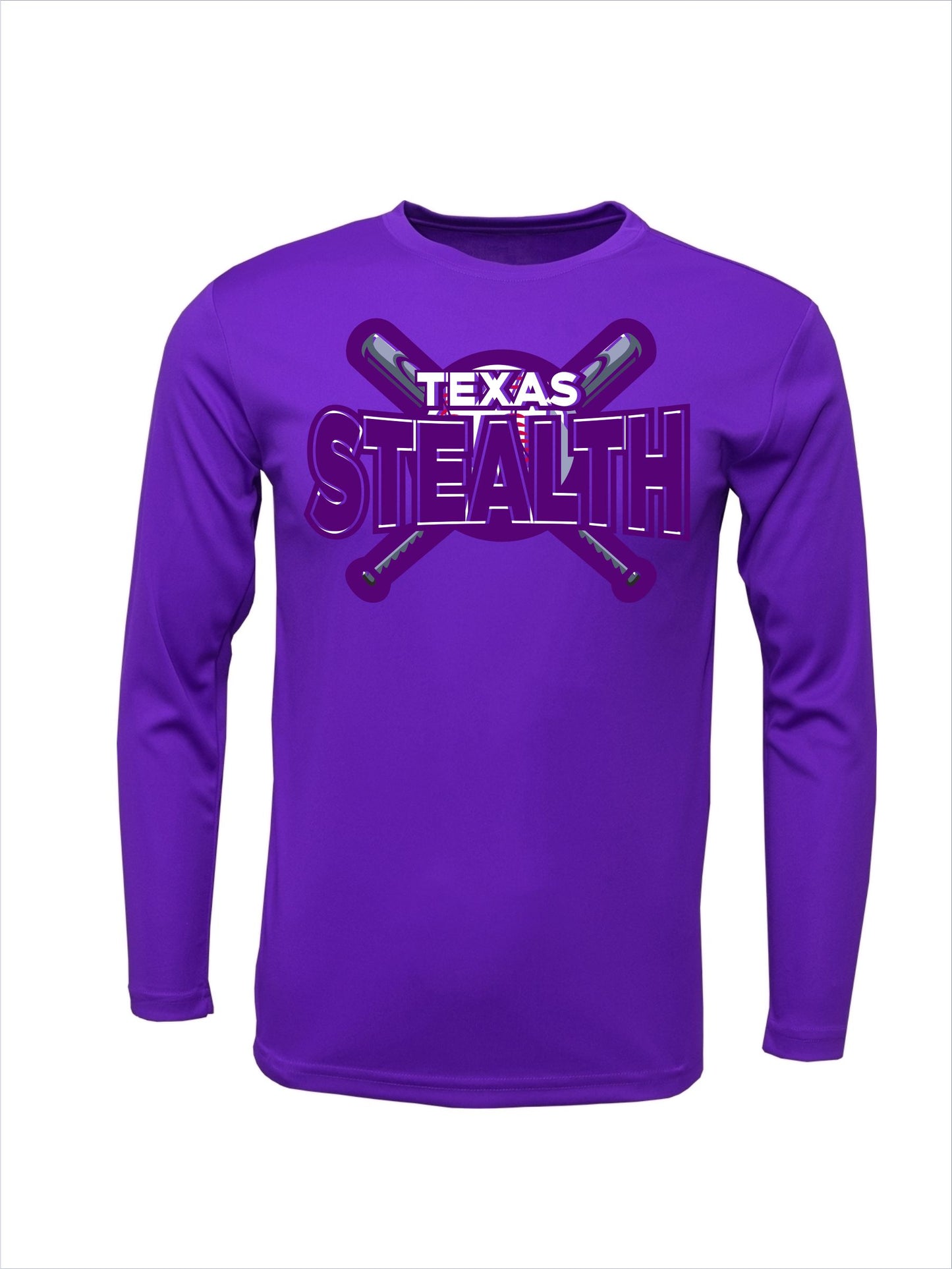 Texas Bat Stealth Dri Fit Long Sleeve T-Shirt