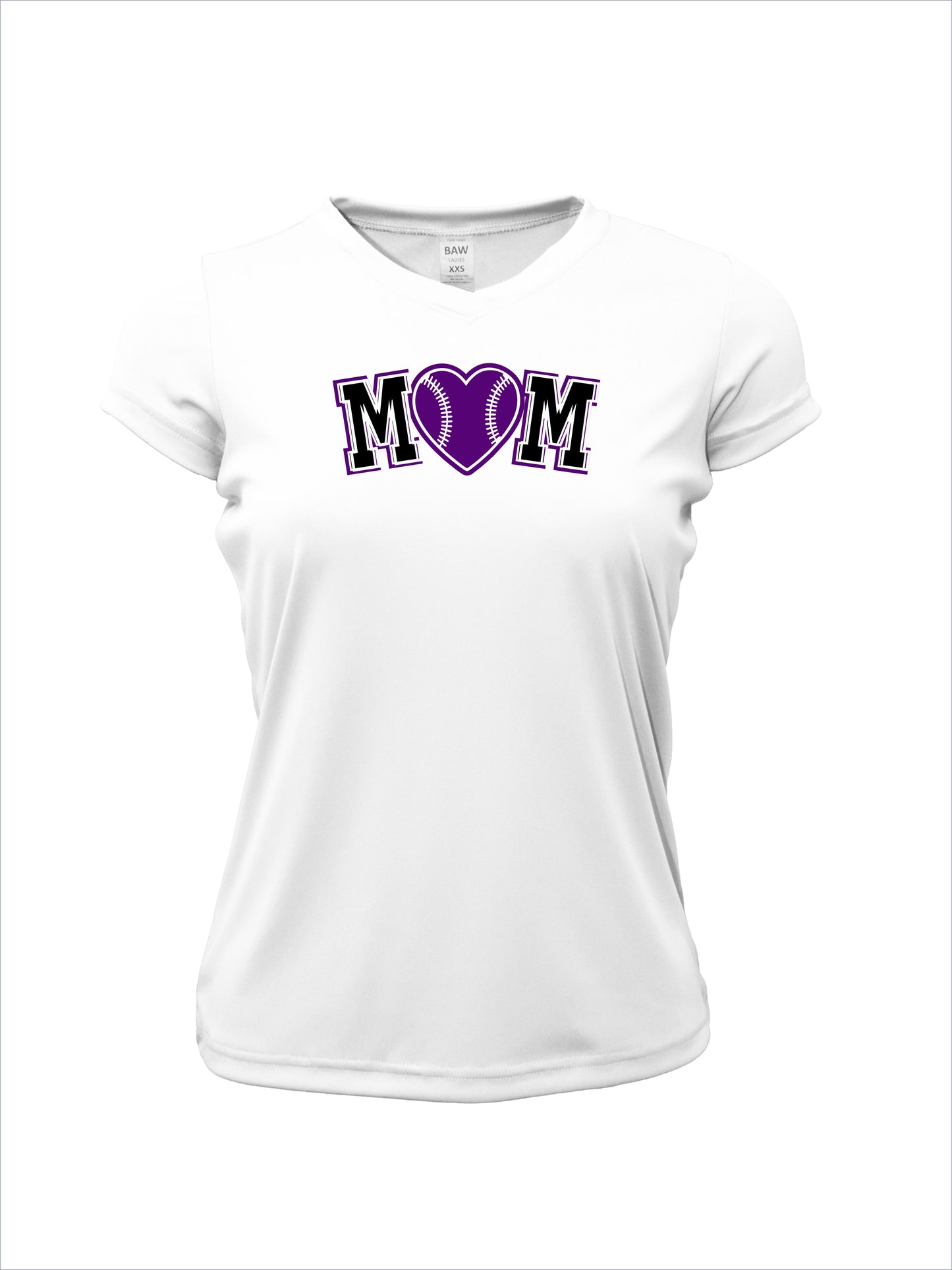 TS Baseball Mom Short Sleeve V-Neck Dri-Fit T-Shirt