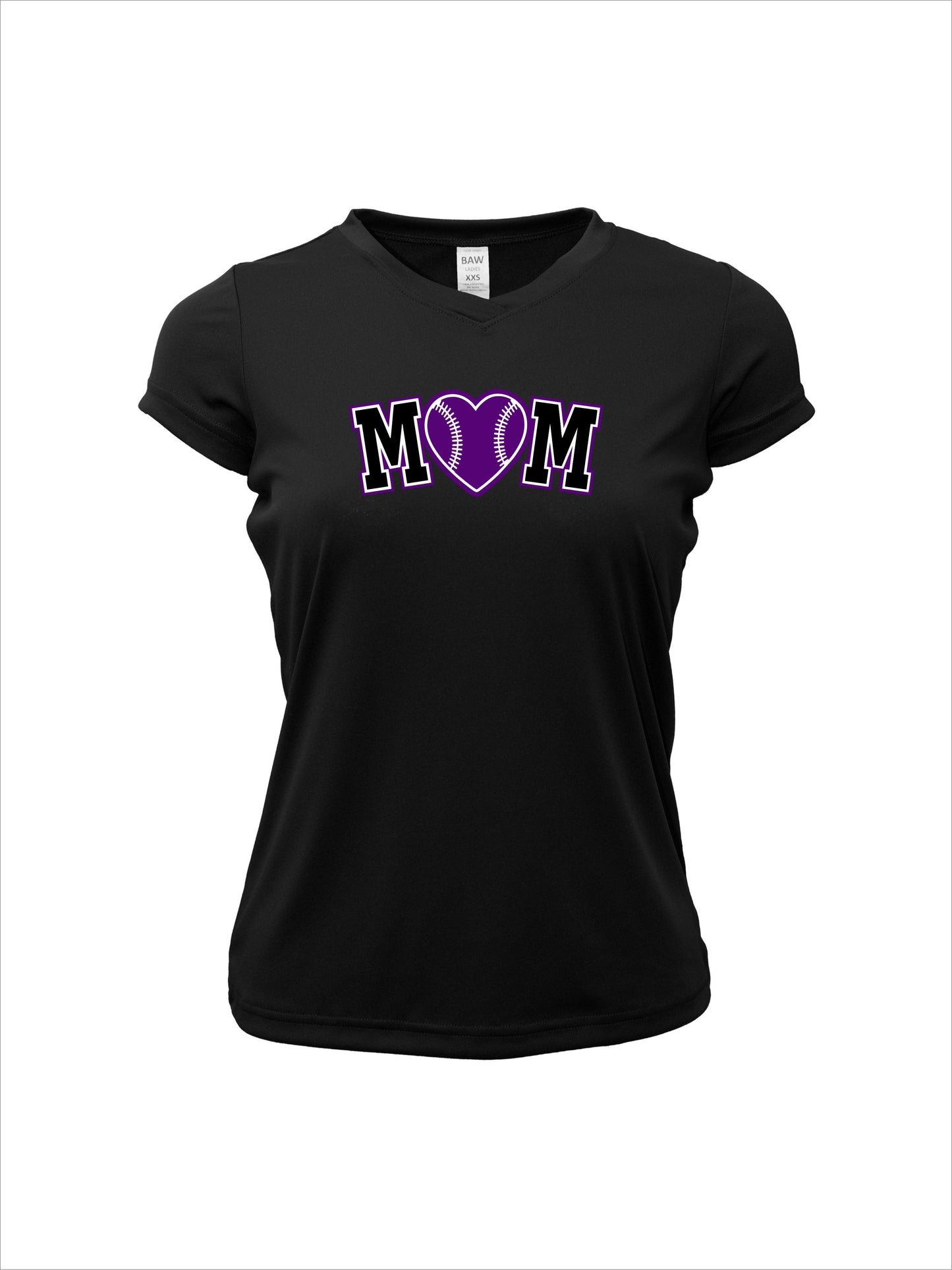TS Baseball Mom Short Sleeve V-Neck Dri-Fit T-Shirt