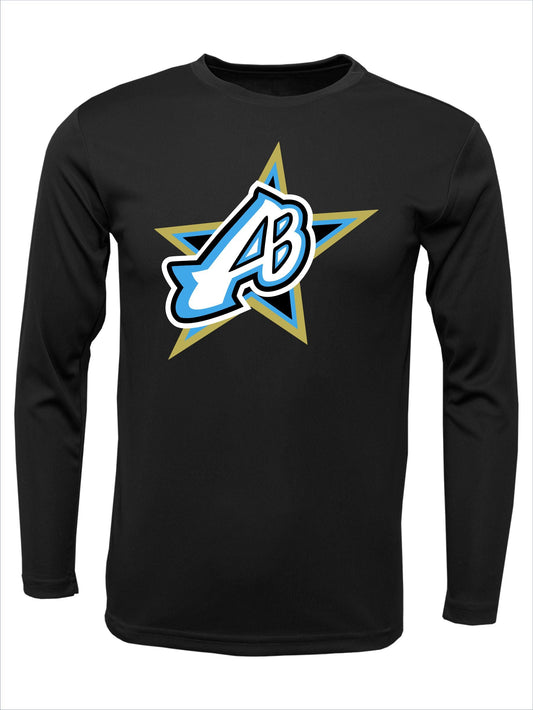 Long Sleeve "Centered Logo" Cotton T-Shirt