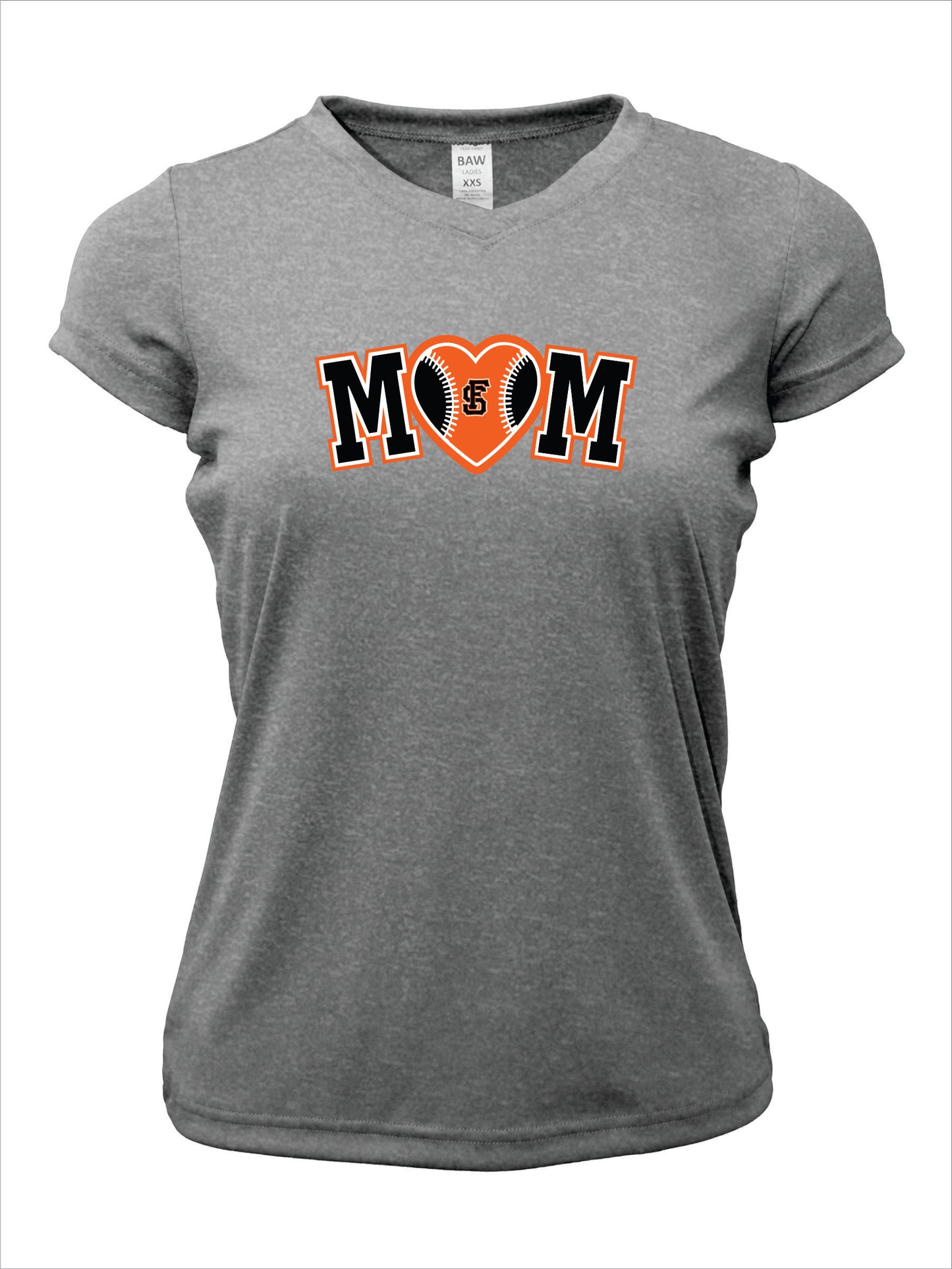 4Seam Baseball Mom Short Sleeve V-Neck Dri-Fit T-Shirt