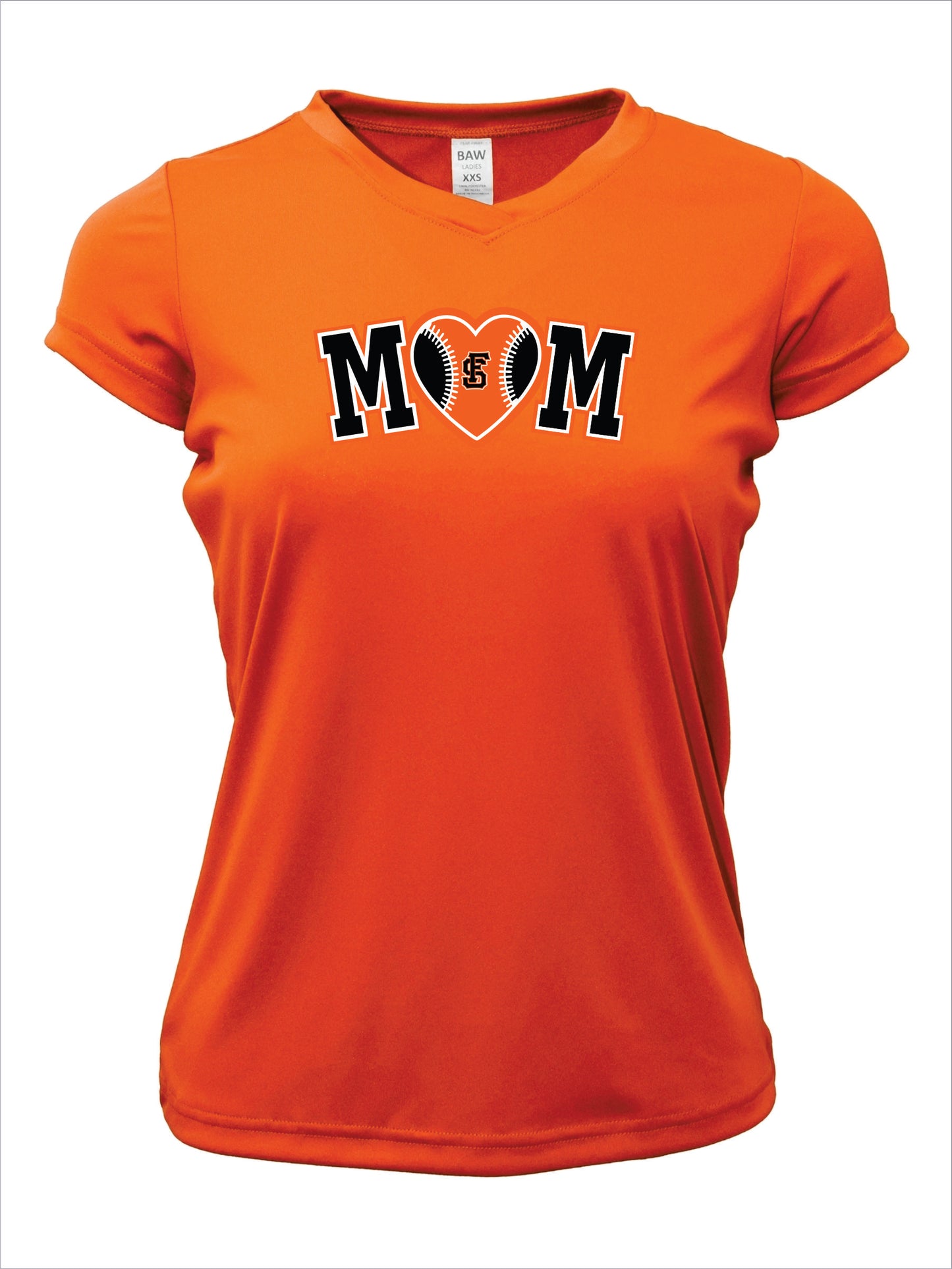 4Seam Baseball Mom Short Sleeve V-Neck Dri-Fit T-Shirt