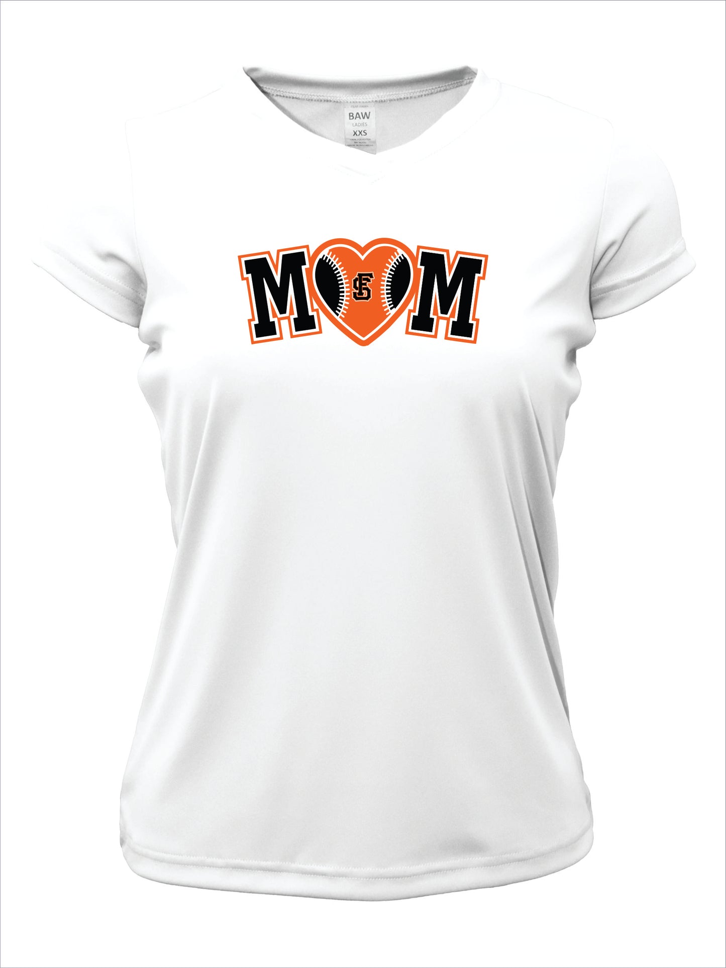 4Seam Baseball Mom Short Sleeve V-Neck Dri-Fit T-Shirt