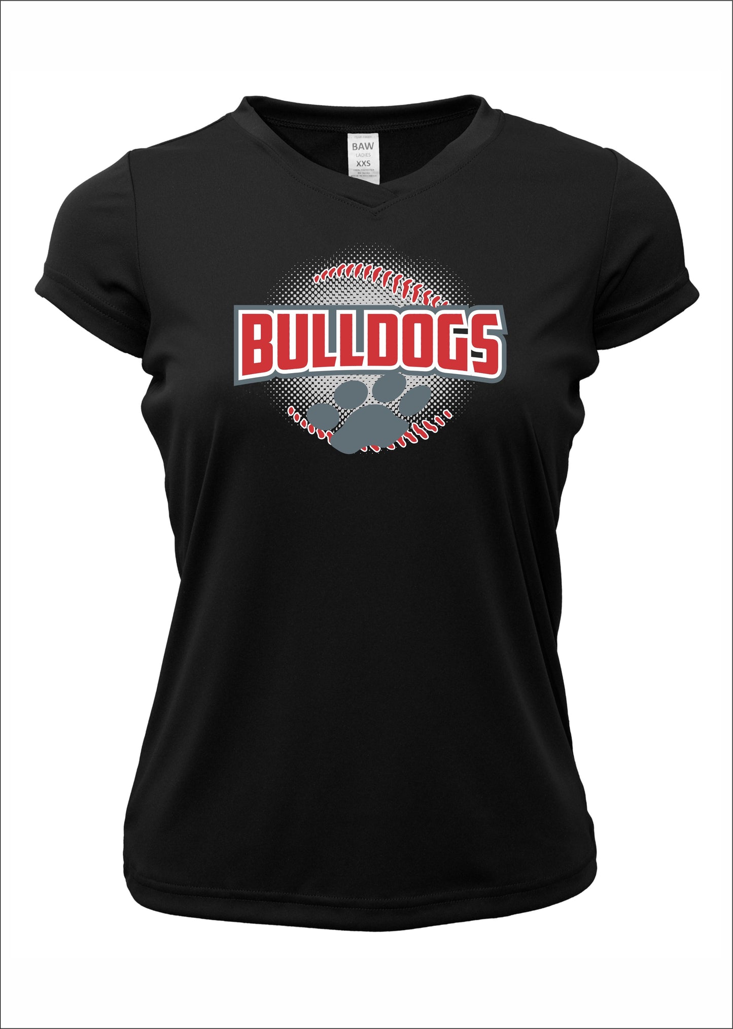 BULLDOG PAWS LOGO WOMENS DRI-FIT