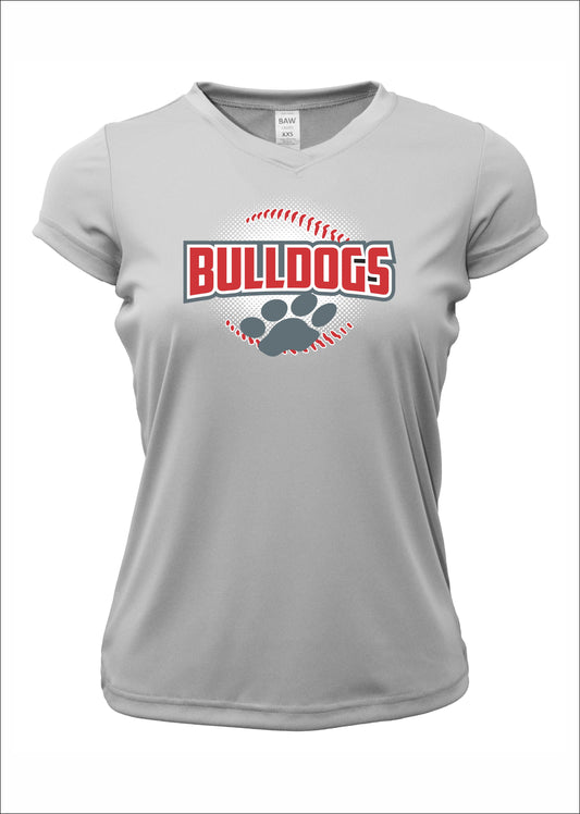 BULLDOG PAWS LOGO WOMENS DRI-FIT