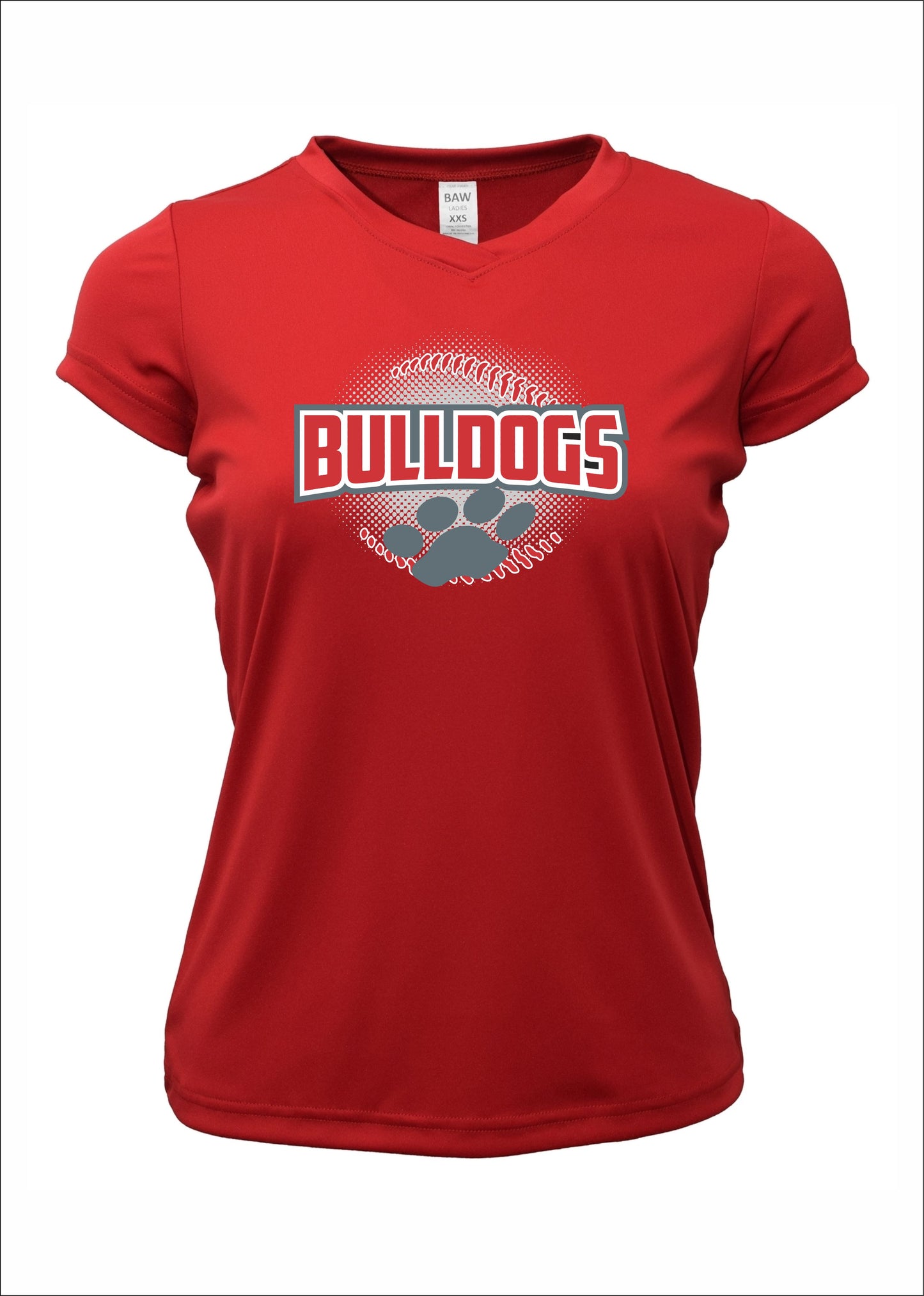 BULLDOG PAWS LOGO WOMENS DRI-FIT