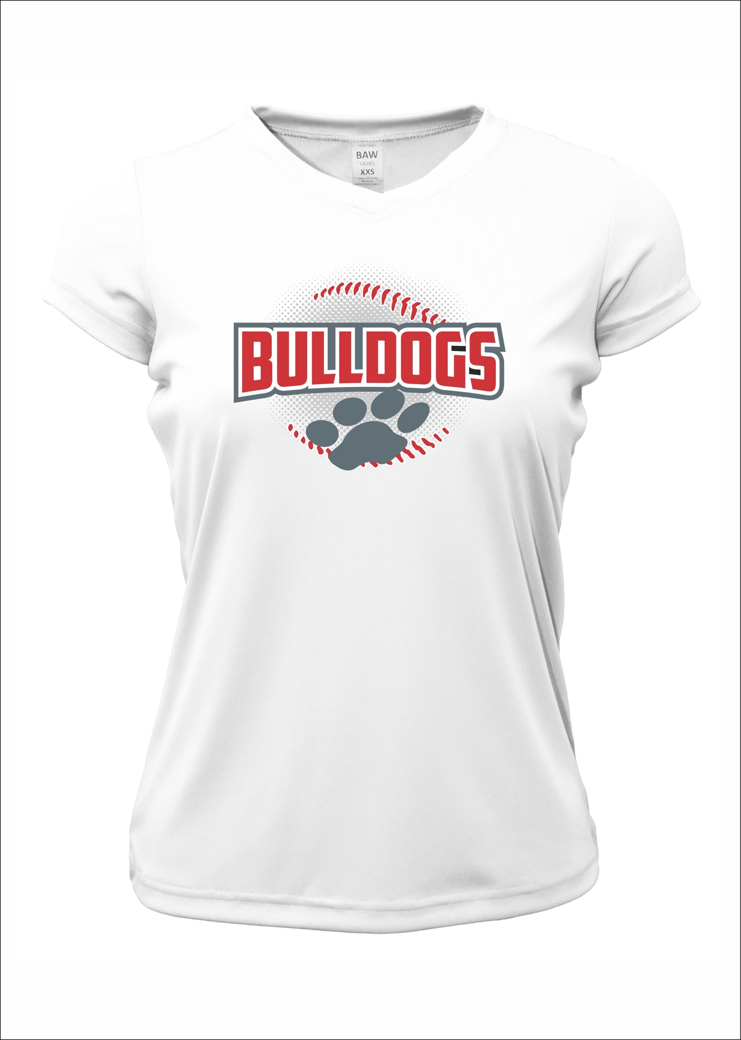 BULLDOG PAWS LOGO WOMENS DRI-FIT