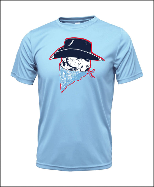 TX BLUES SKULL LOGO DRI-FIT T-SHIRT