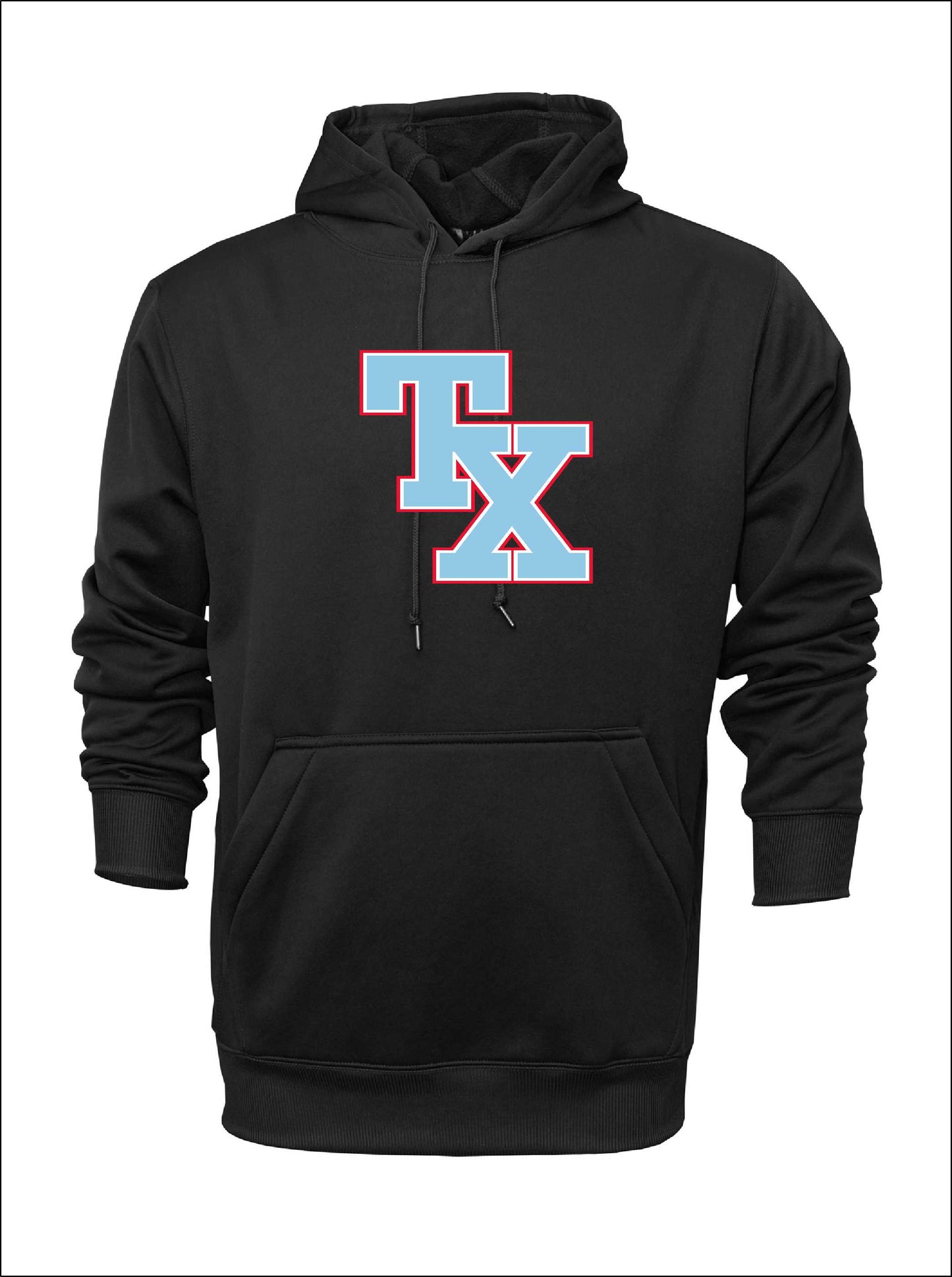 TX BLUES HOODED SWEATSHIRT