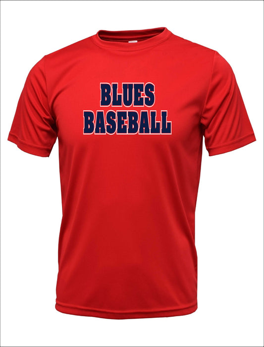 BLUES BASEBALL COTTON T-SHIRT