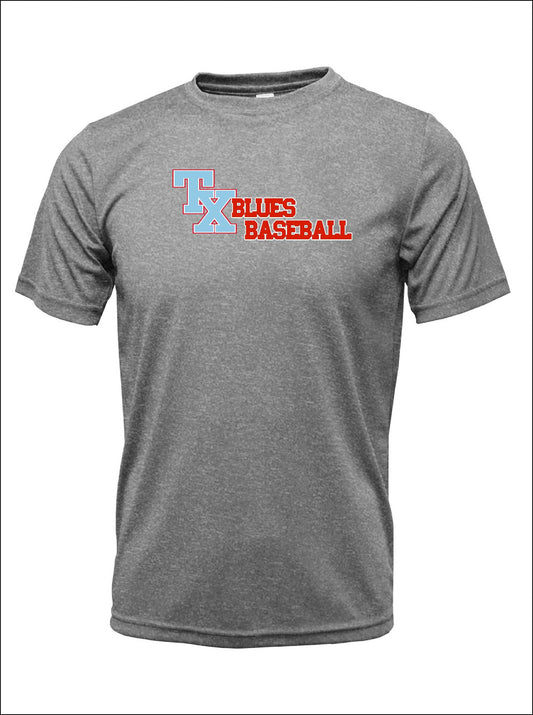 TX BLUES BASEBALL DRI-FIT TEE