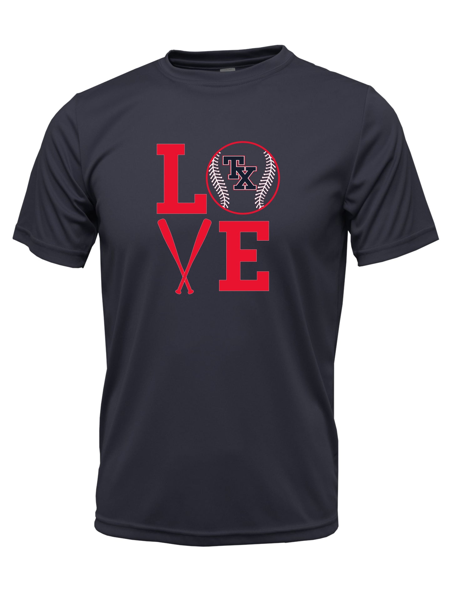 TX BLUES DRI-FIT "LOVE" TEE
