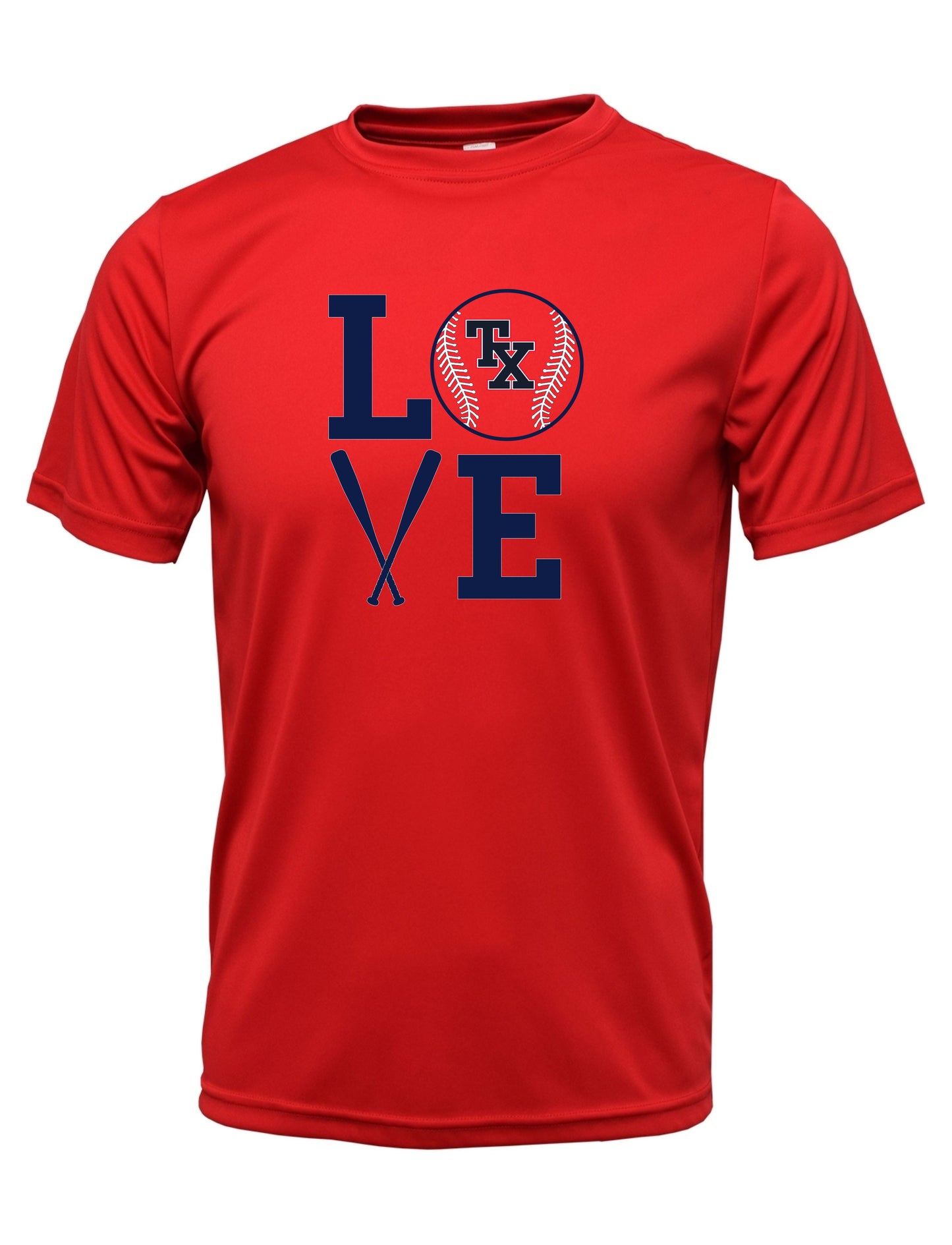 TX BLUES DRI-FIT "LOVE" TEE