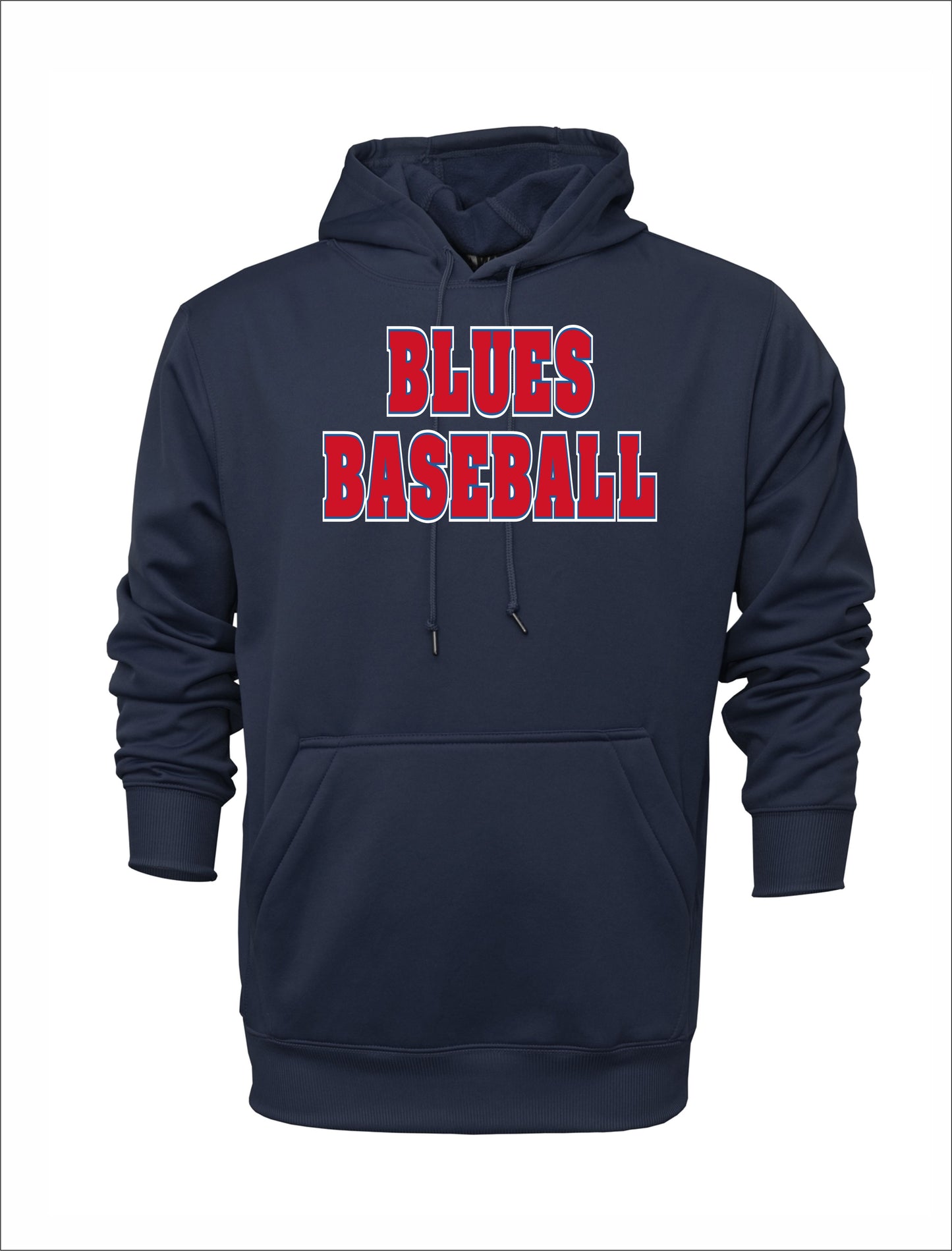 TX BLUES POLYESTER HOODIE