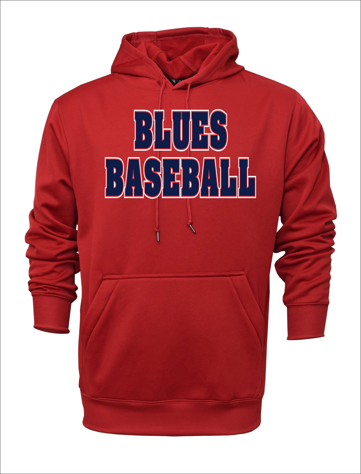 TX BLUES POLYESTER HOODIE