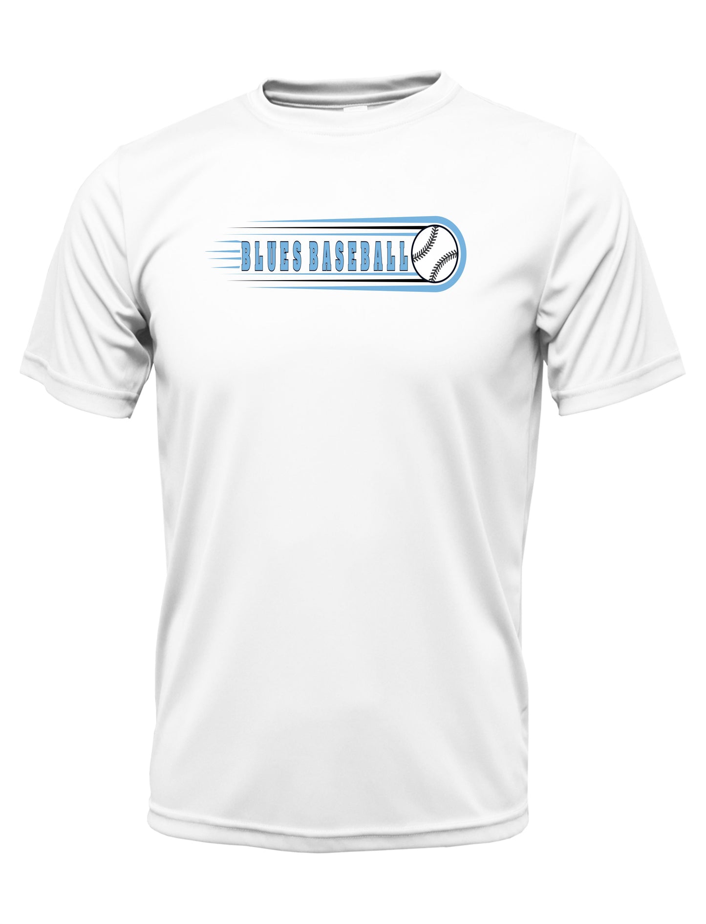TX BLUES DRI-FIT BASEBALL TEE