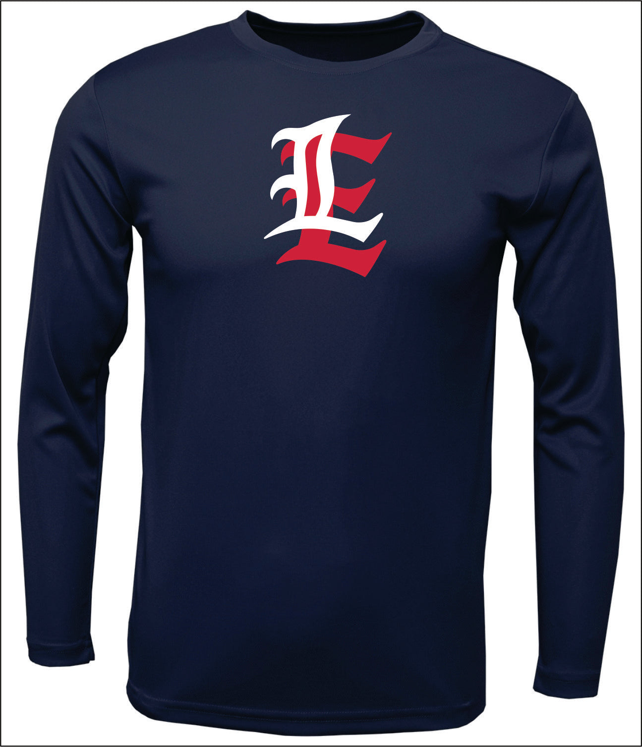 LAMAR ELITE LONG-SLEEVE COTTON TEE - FULL CHEST LOGO
