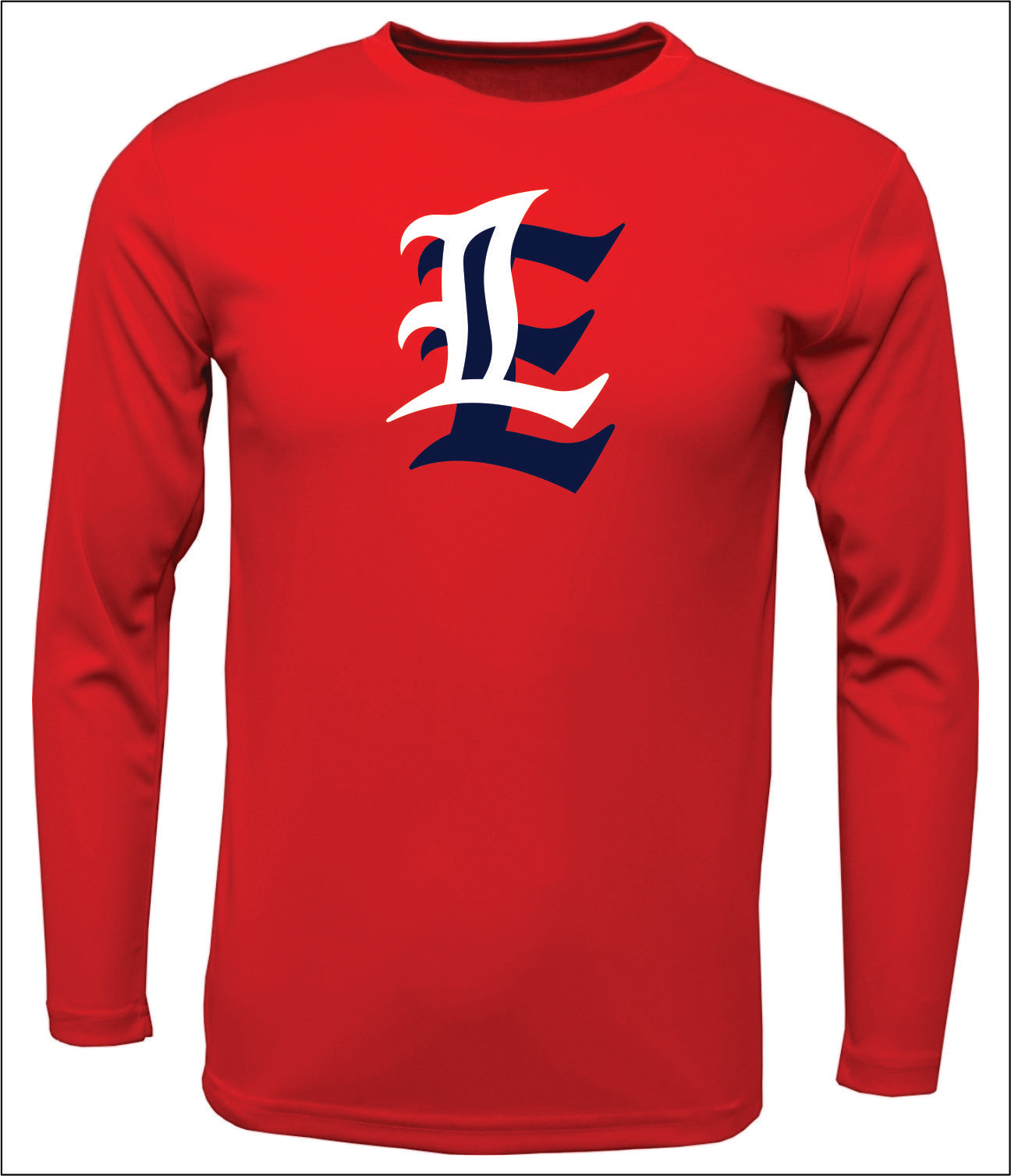 LAMAR ELITE LONG-SLEEVE COTTON TEE - FULL CHEST LOGO