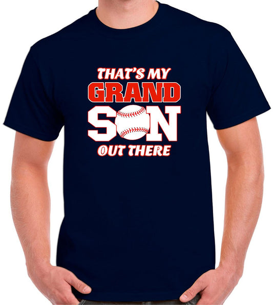 Baseball "That's my Grandson" Cotton T-Shirt