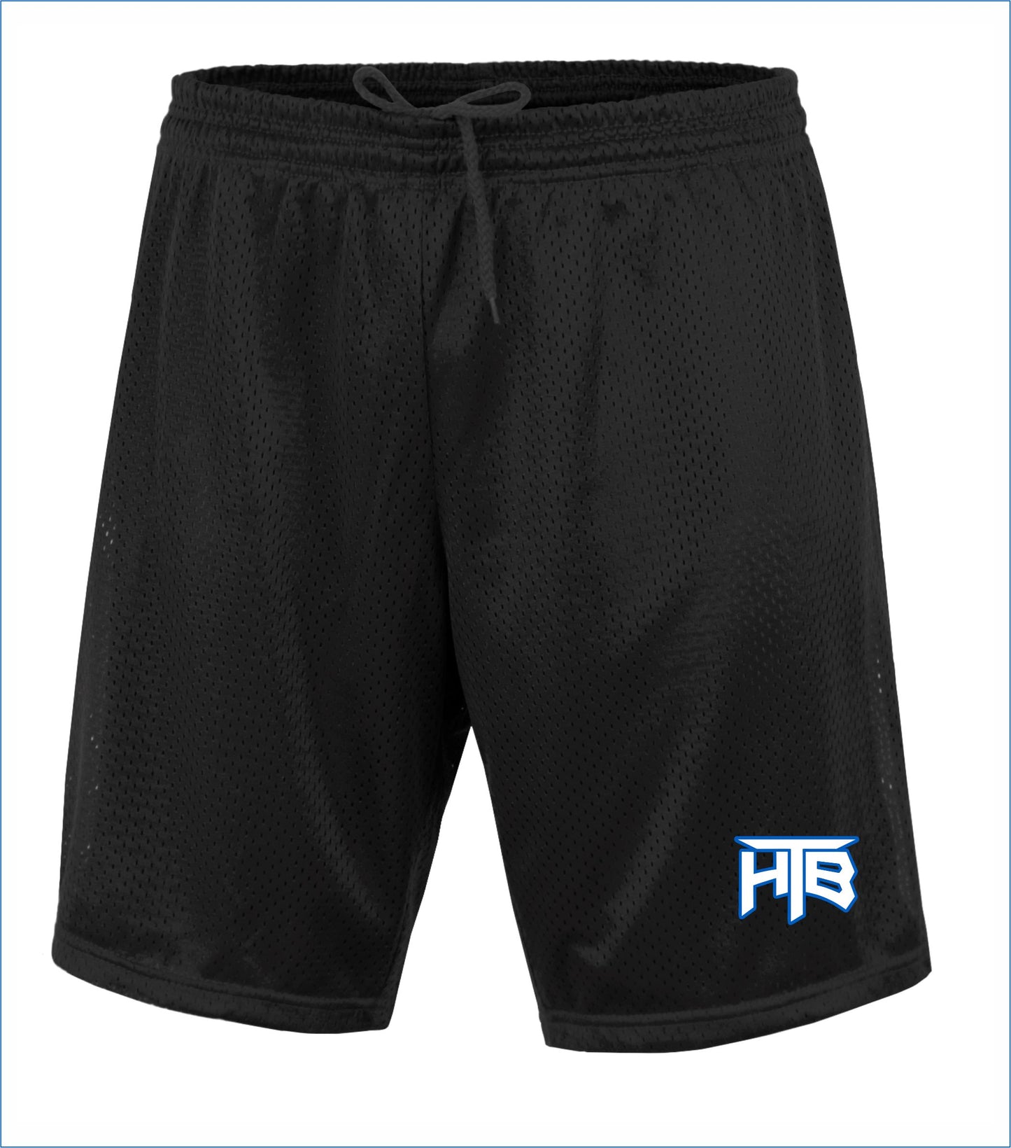 HTB Embroidered Mesh Shorts