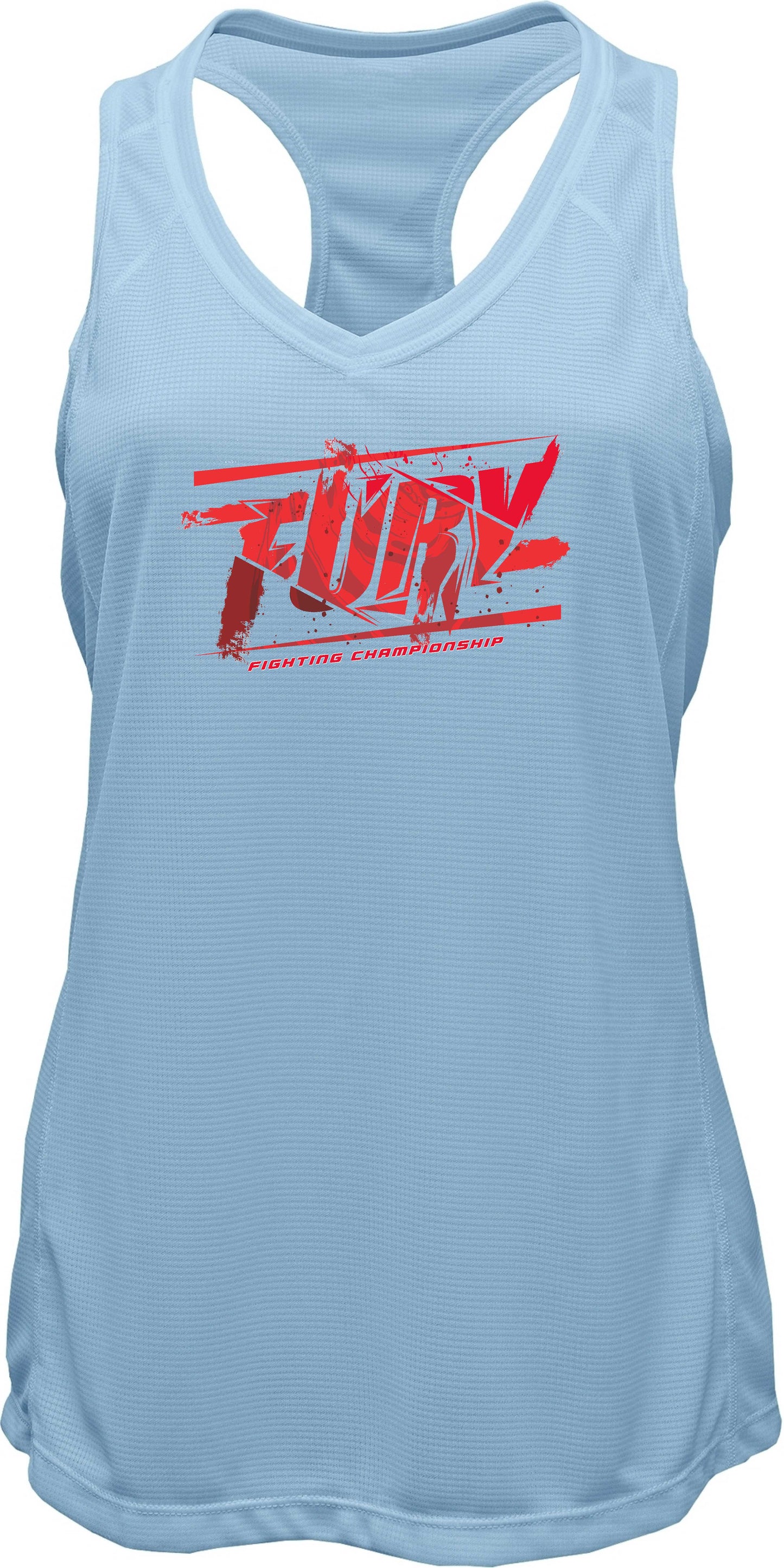Fury Distressed Logo Racer-back Tank