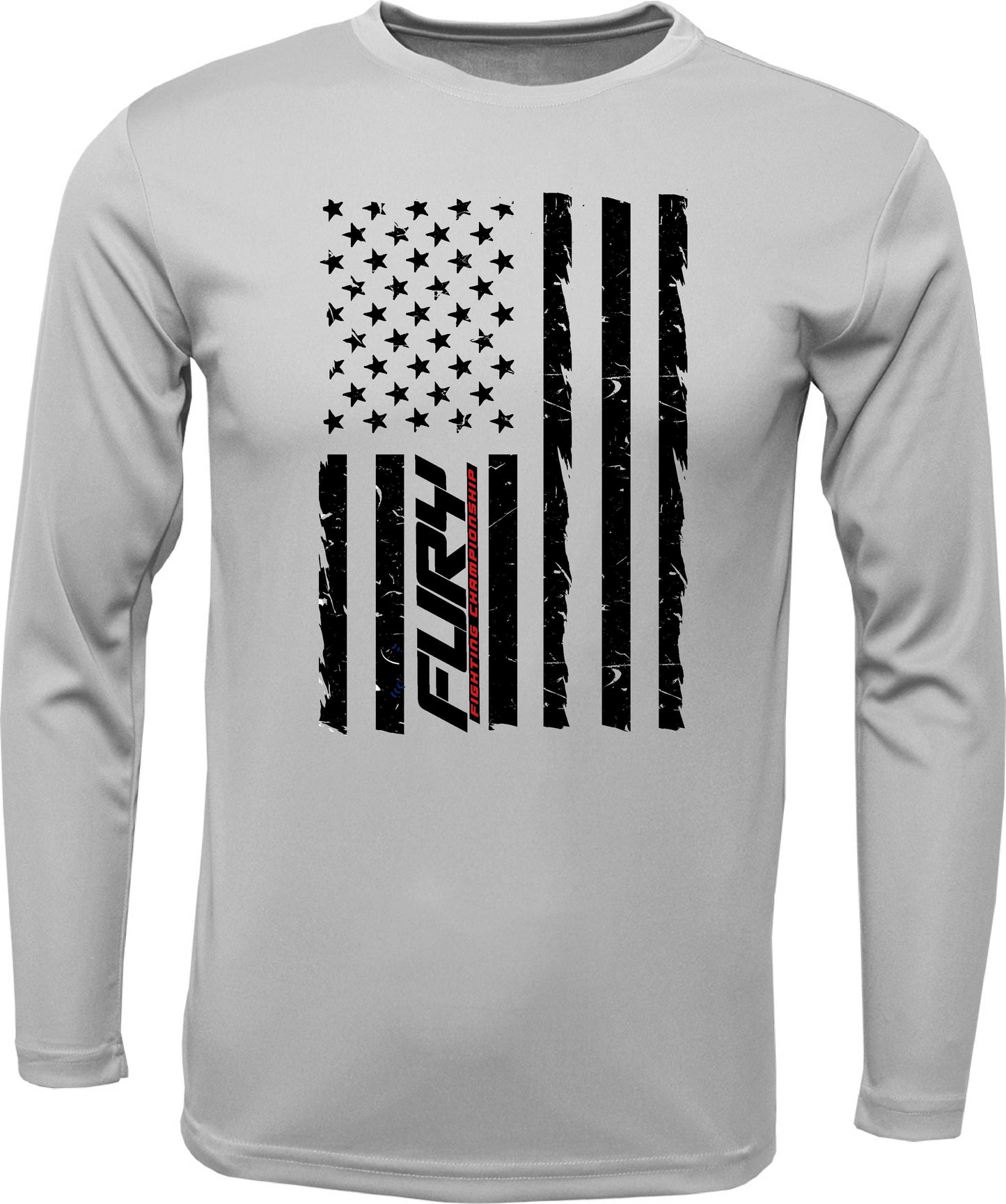 Fury Distressed Flag Dri-Fit Long-sleeve T-shirt
