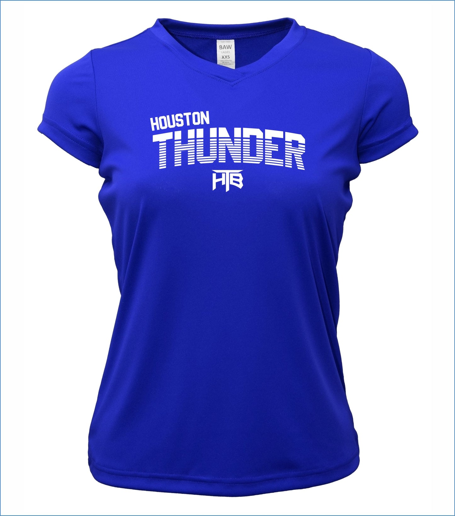 Houston Thunder Ladies Short Sleeve V-Neck Dri-Fit T-Shirt