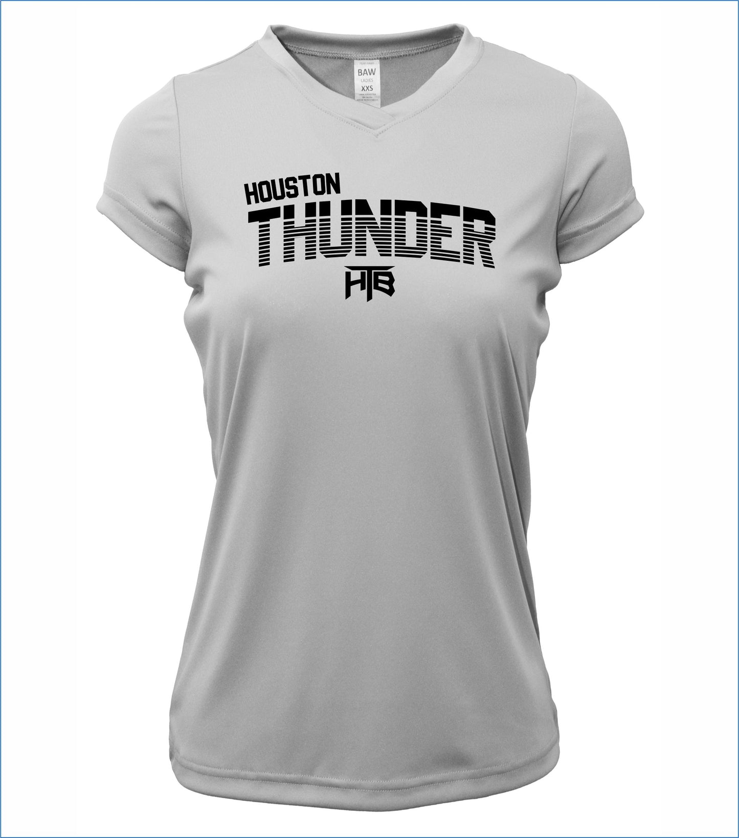 Houston Thunder Ladies Short Sleeve V-Neck Dri-Fit T-Shirt