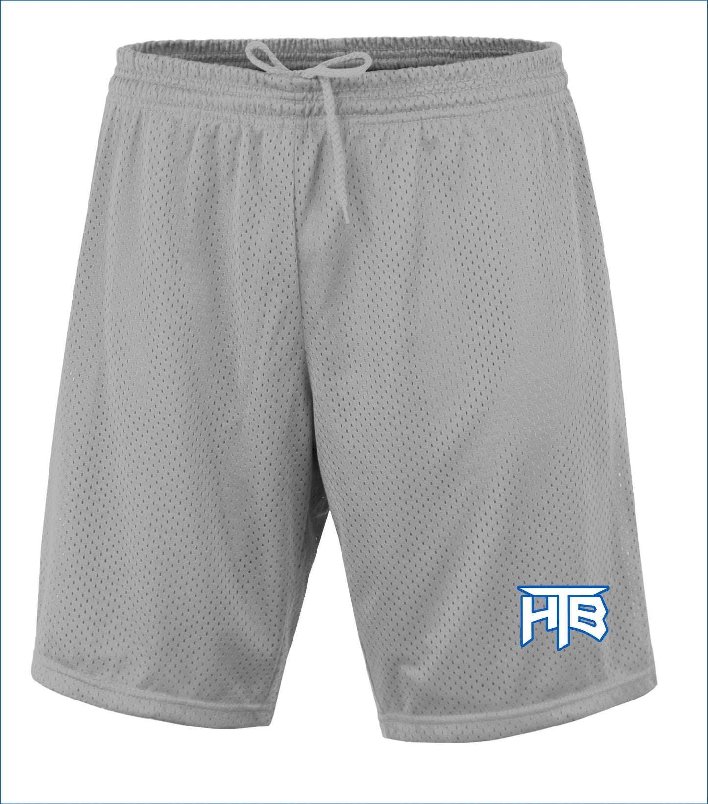 HTB Embroidered Mesh Shorts